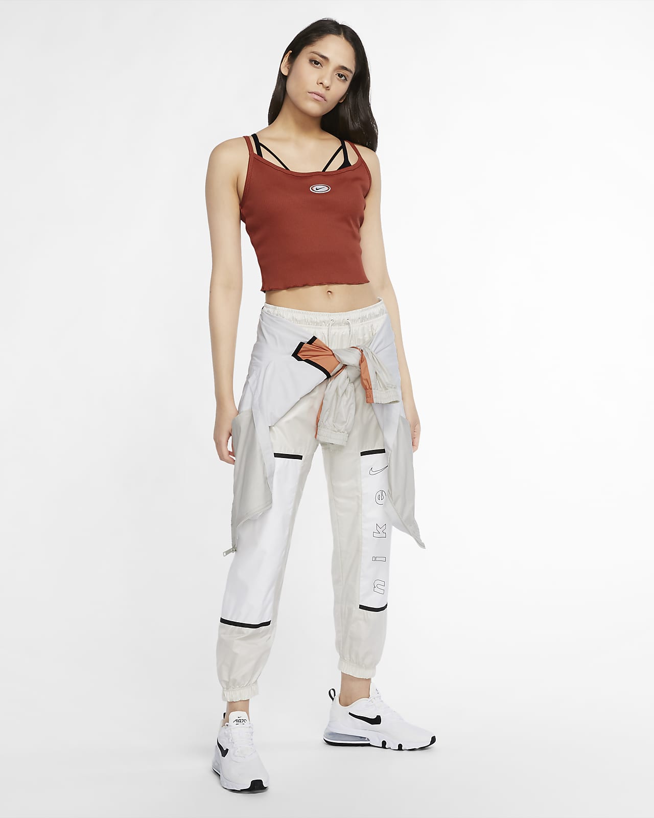 nike sportswear swoosh cropped tank
