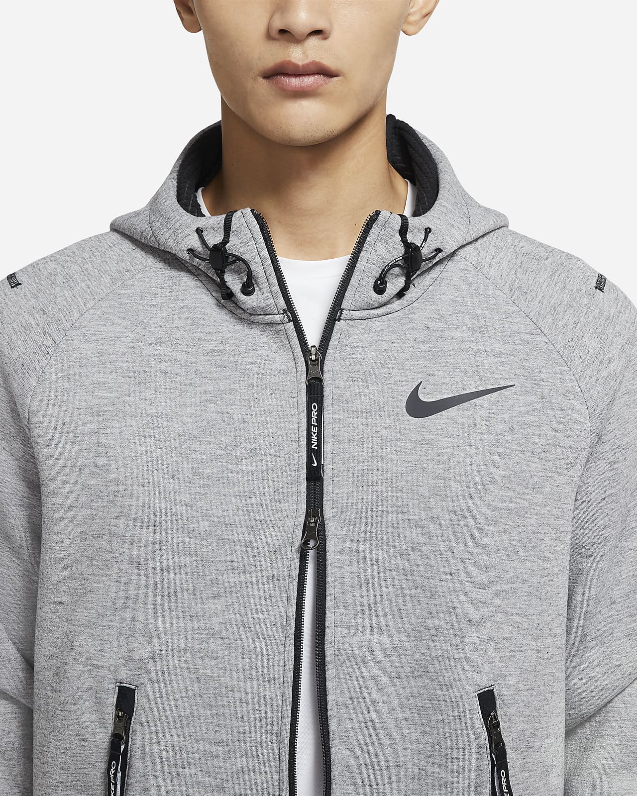 grey nike therma jacket