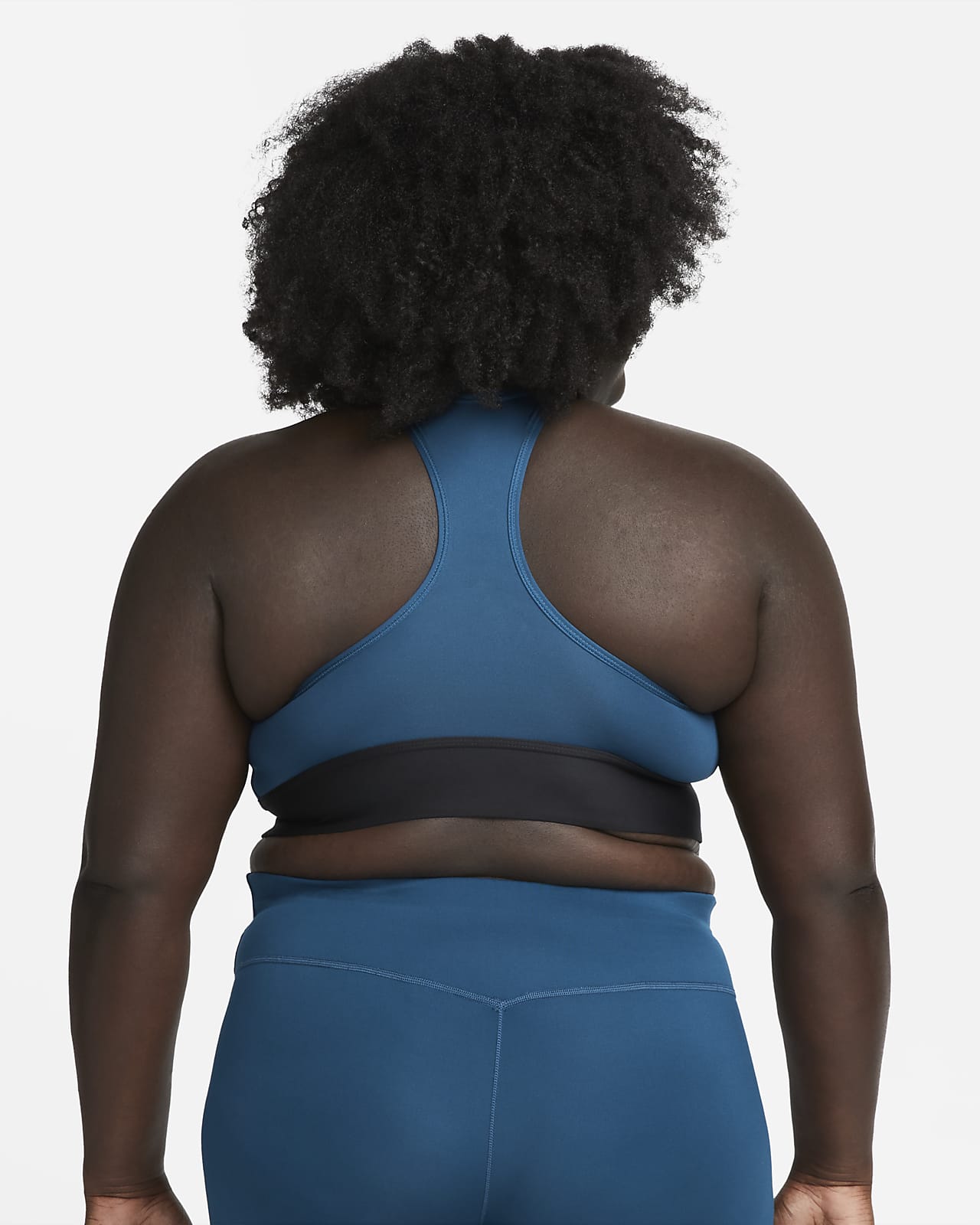 Nike Swoosh Women's Medium-Support 1-Piece Padded Longline Sports Bra (Plus  Size)
