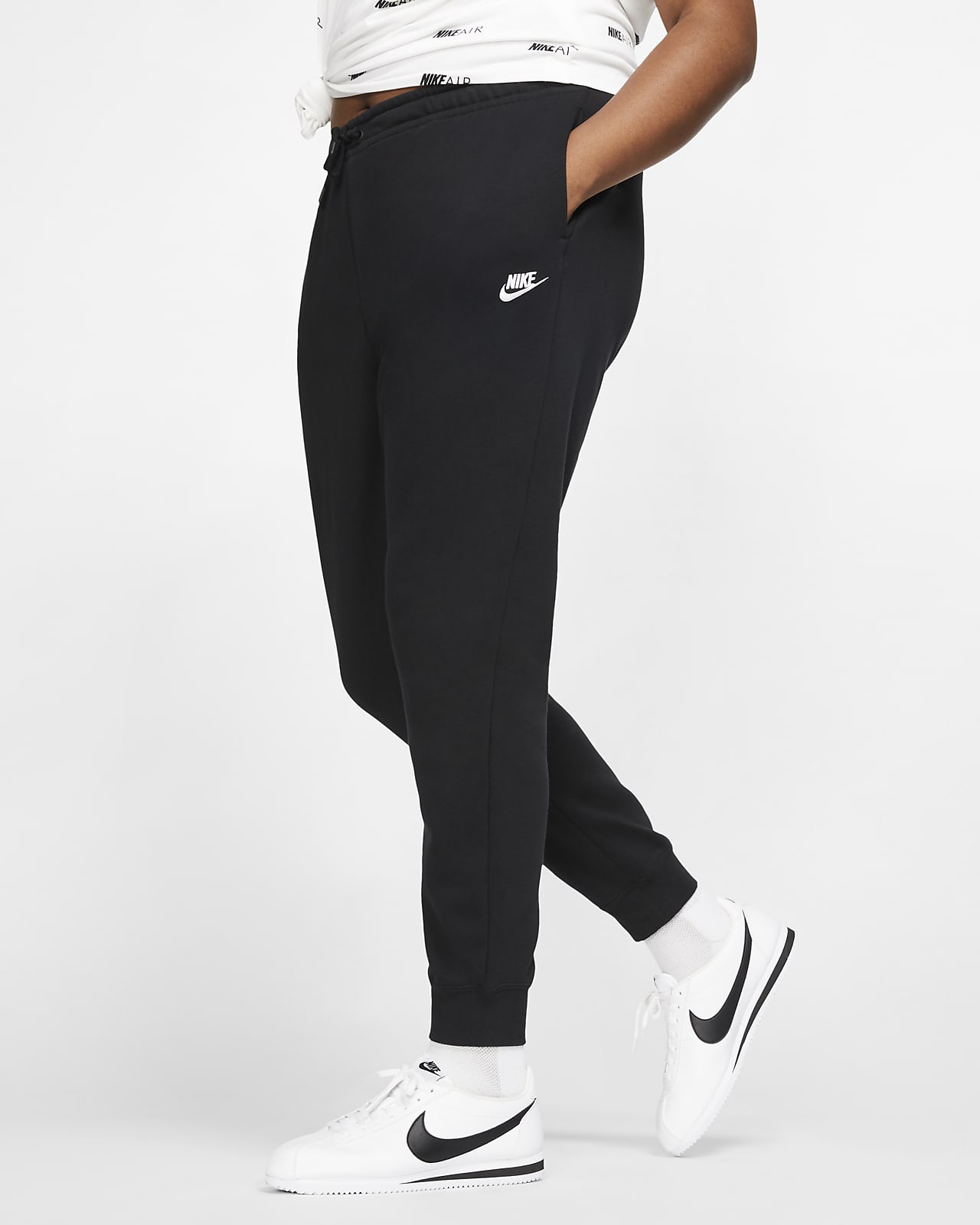 Nike Sportswear Essential Fleecebroek voor dames (grote maten) Nike Sportswear Essential Fleecebroek voor dames (grote maten)
