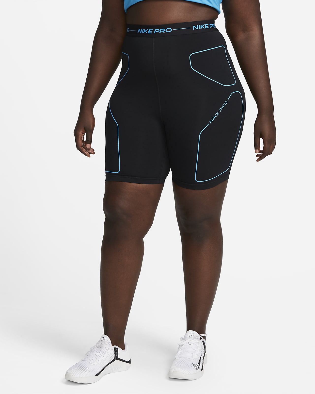 Manga Disfraces Gimnasio Nike Pro Women's 7" High-Rise Training Shorts (Plus Size). Nike.com