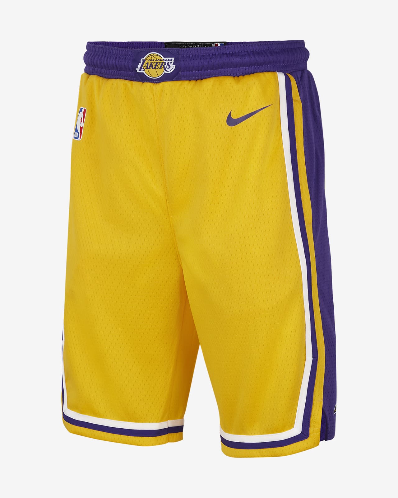 Los Angeles Lakers Icon Edition Older Kids' Nike NBA Swingman Shorts. Nike  DK