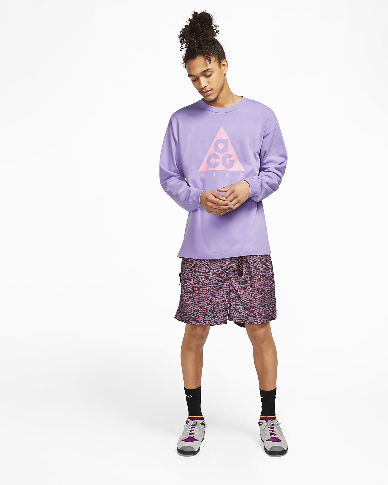 nike acg purple shirt