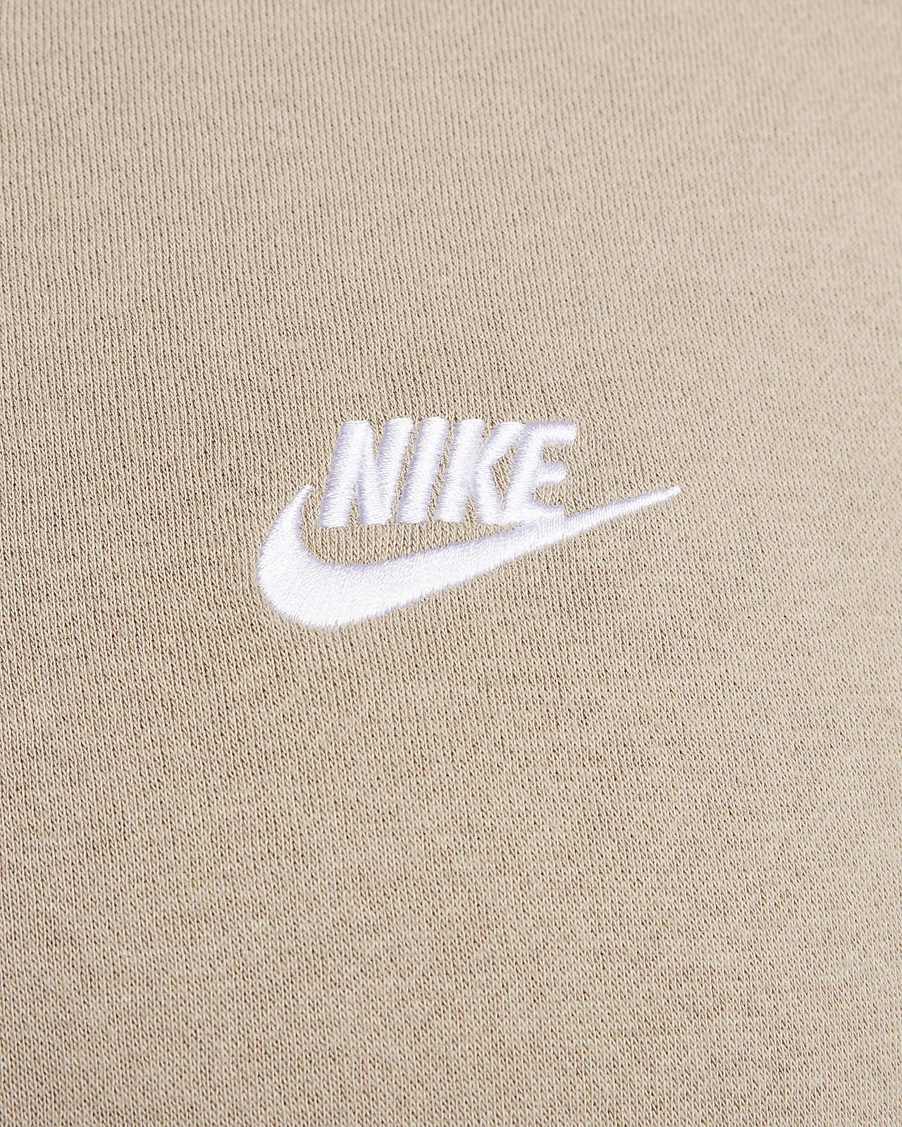 Nike Club Winter 1/2 zip fleece sweatshirt with contrast pocket in brown