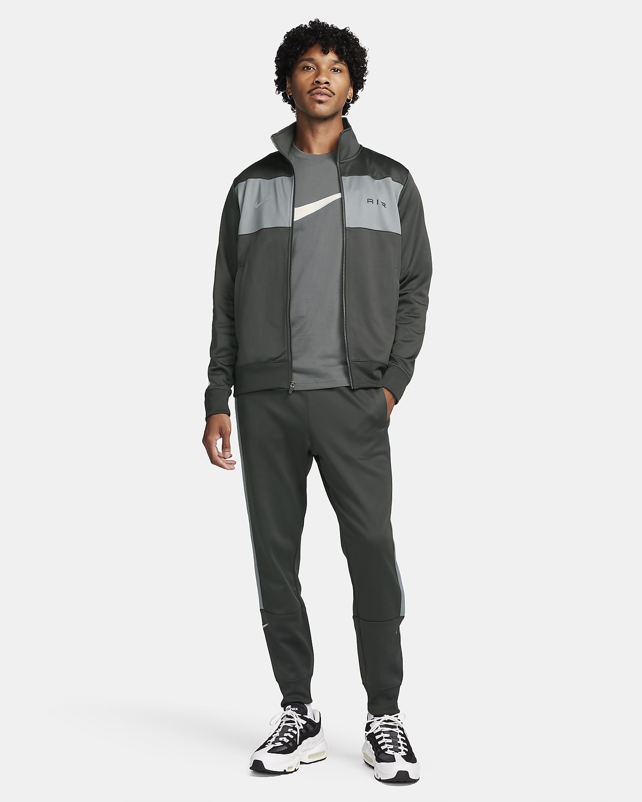 Nike Air Mens Fleece Jog Pants Slim Fit Sweatpants Fleece Black/Grey 727369  (M, Black) : : Clothing, Shoes & Accessories