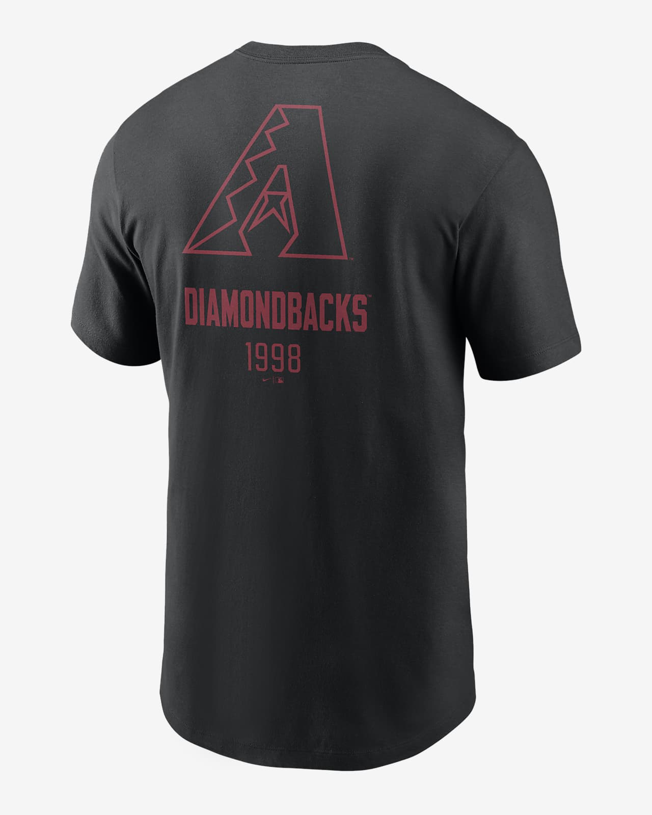 Arizona Diamondbacks Large Logo Back Stack Men's Nike MLB T-Shirt