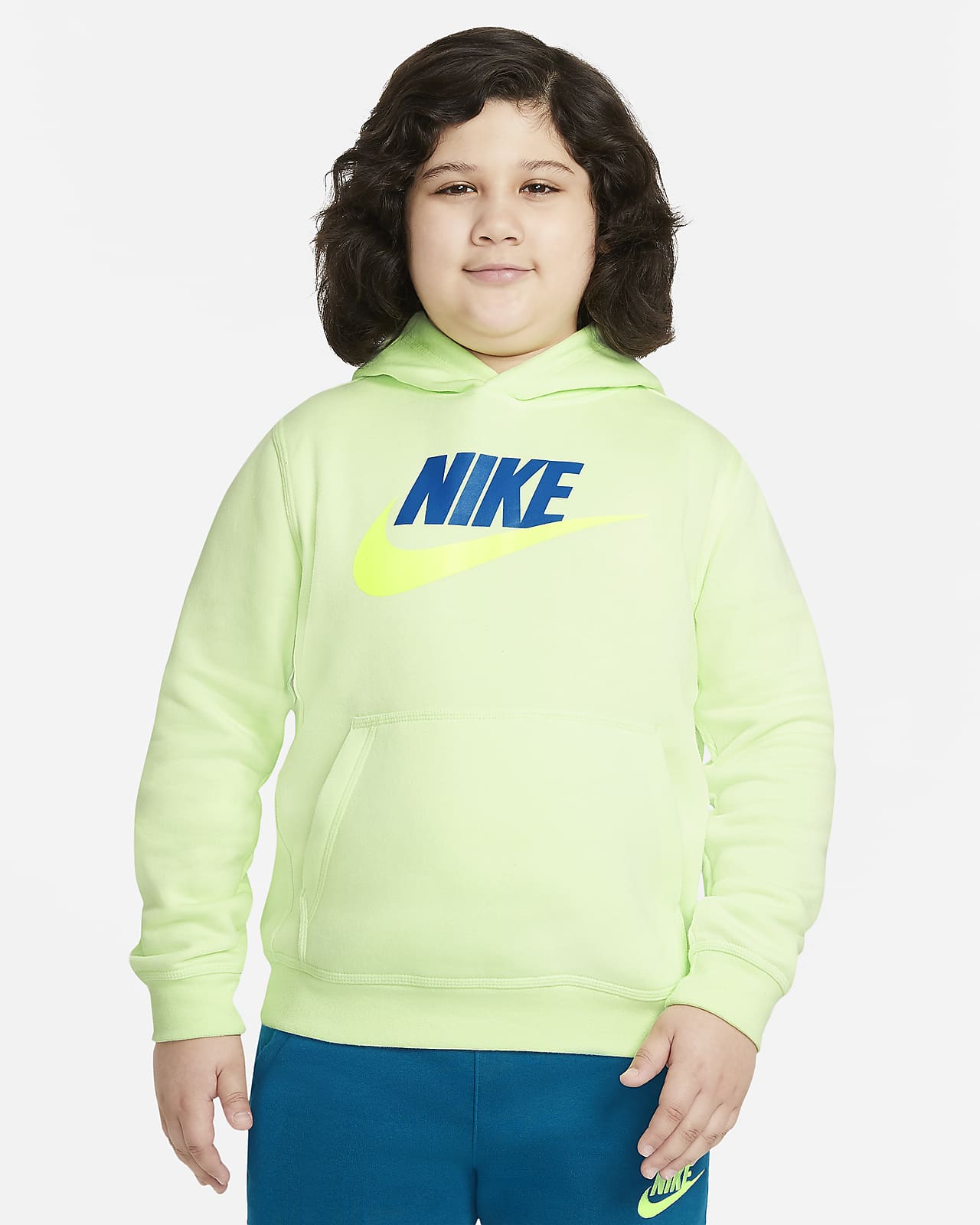 nike youth club fleece hoodie