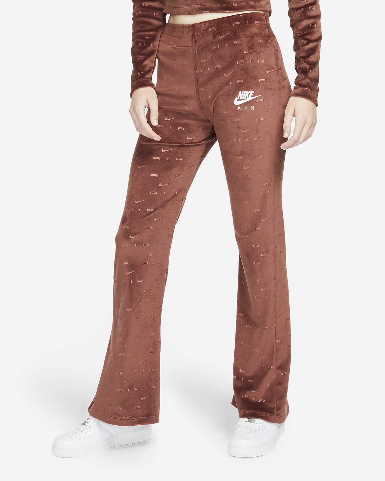 Nike Air Velours damesbroek met halfhoge taille. Nike BE