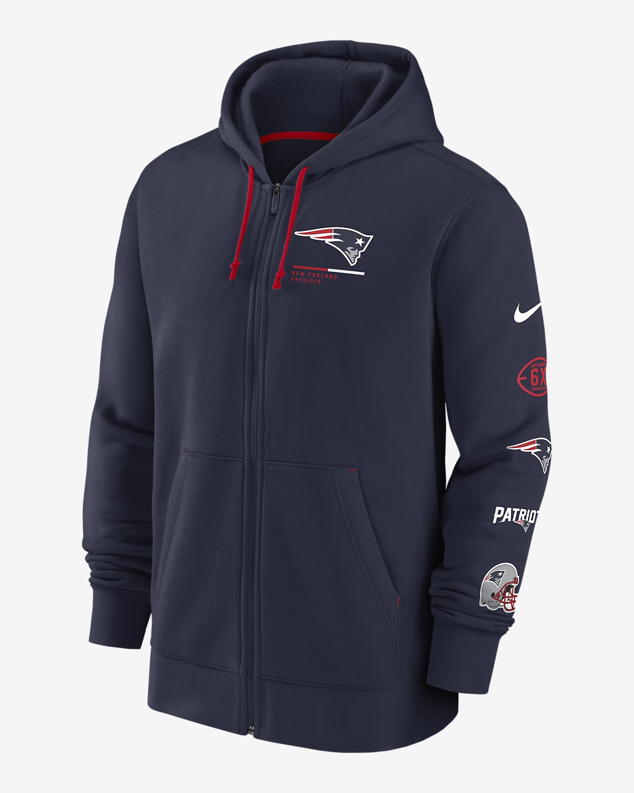 Carrera Corroer abolir Nike Team Surrey (NFL New England Patriots) Men's Full-Zip Hoodie. Nike.com
