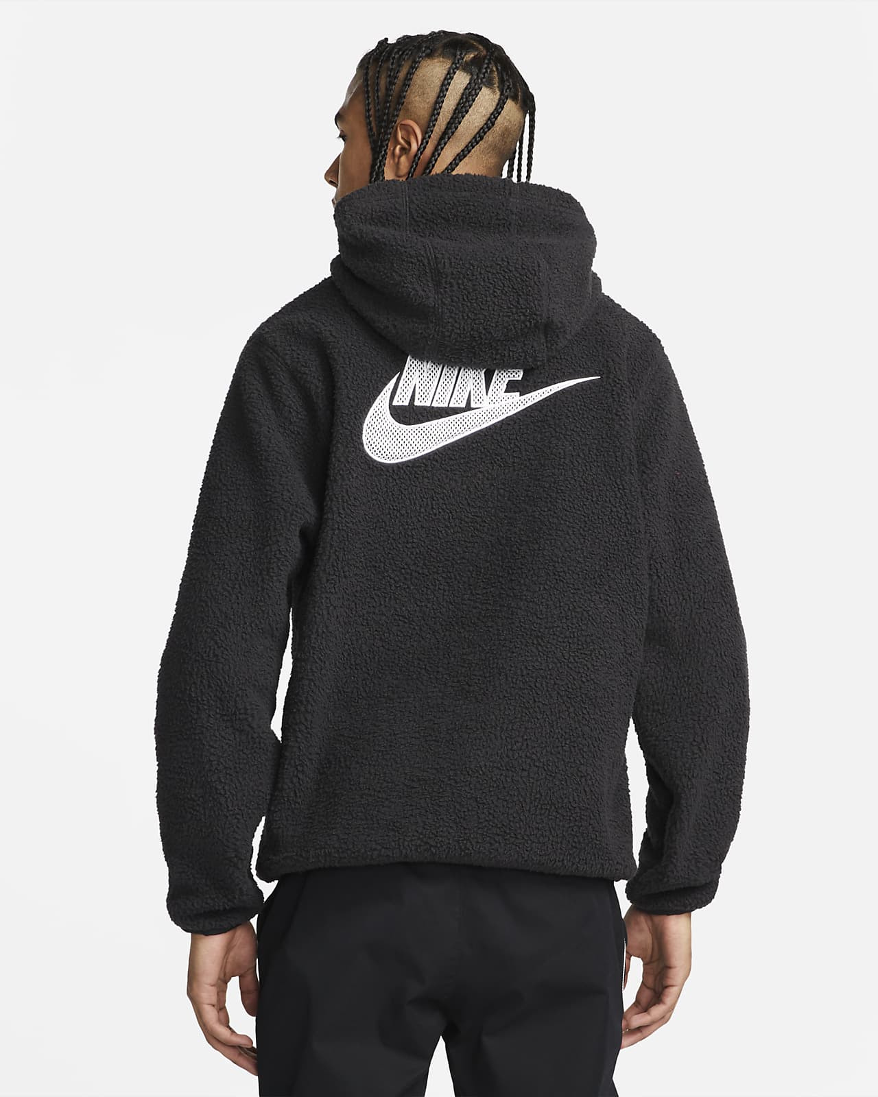 nike black overhead hoodie