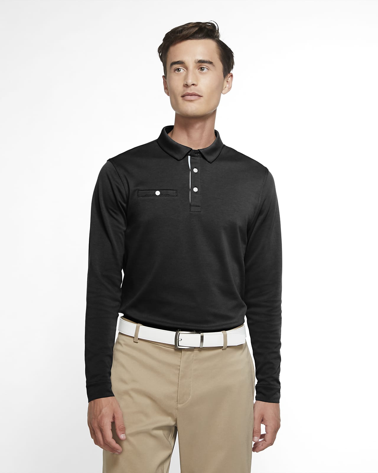 nike men's long sleeve golf polo