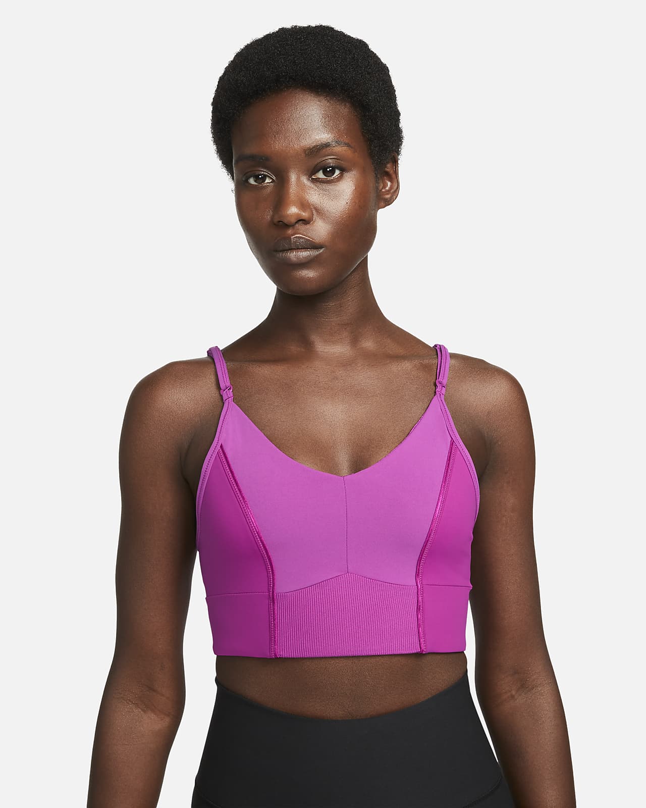 Nike Yoga DriFIT Indy Women's LightSupport Padded Longline Sports Bra