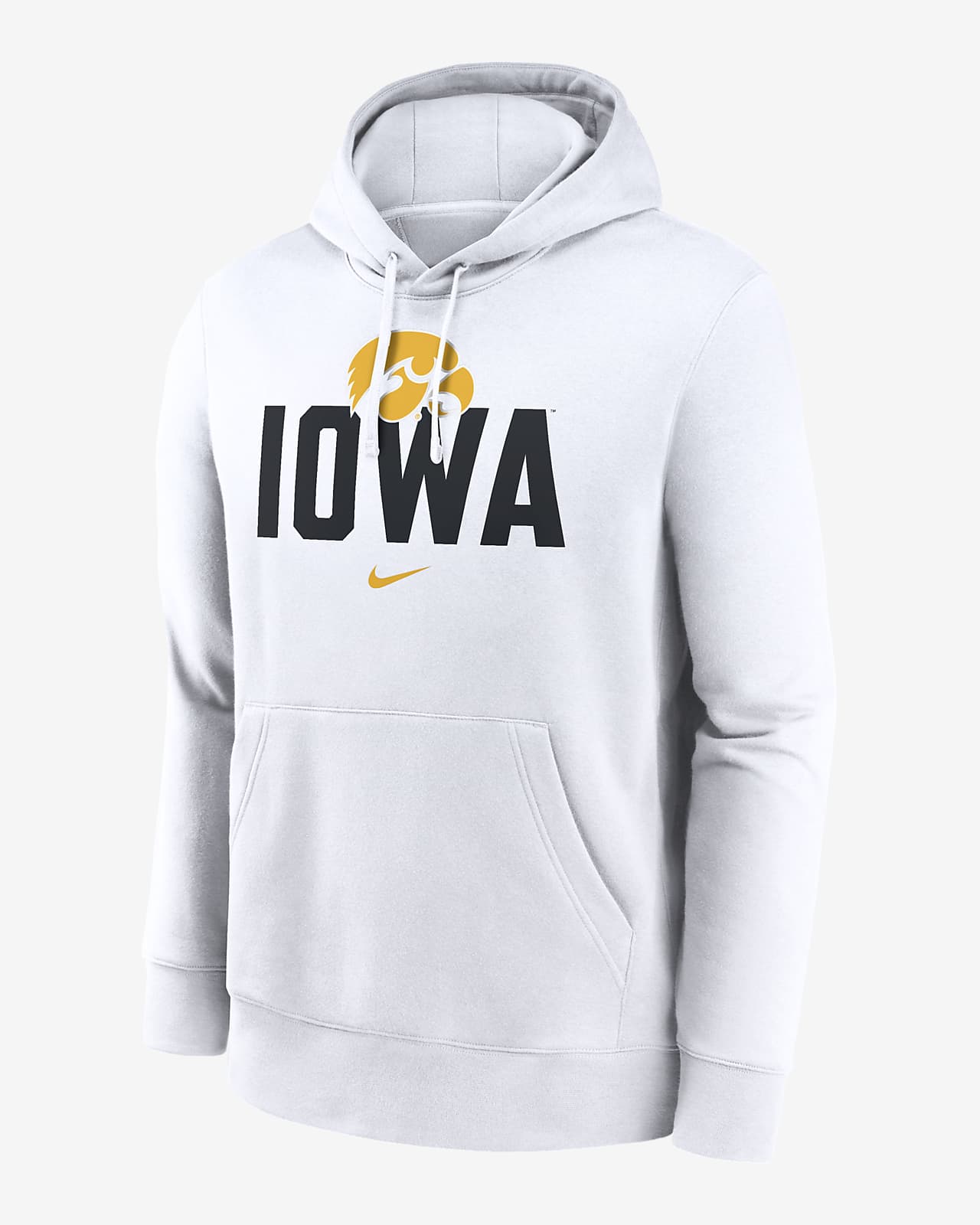 Iowa Hawkeyes Primetime Club Campus Men's Nike College Pullover Hoodie