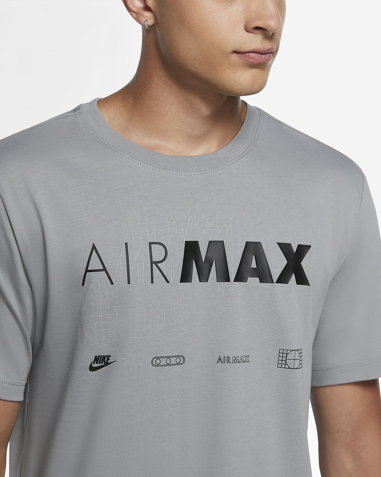 white nike air max t shirt