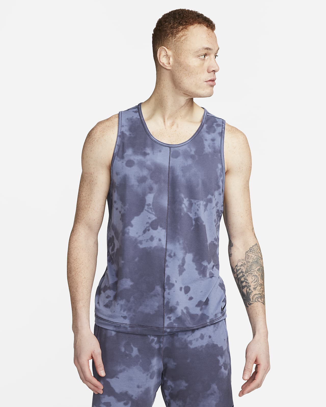 Nike Dri-FIT Men's All-Over Print Sleeveless Yoga Top