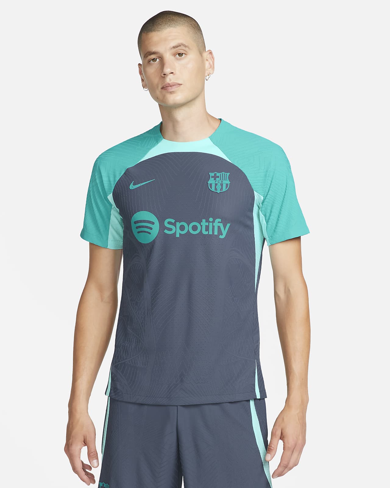 Męska dzianinowa koszulka piłkarska z krótkim rękawem Nike Dri-FIT ADV FC Barcelona Strike Elite