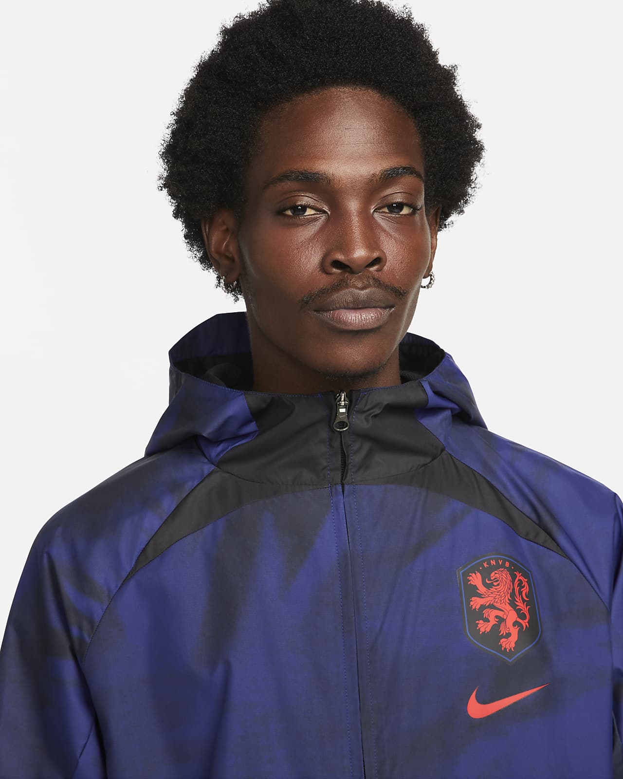 Netherlands AWF Men's FullZip Football Jacket. Nike NO