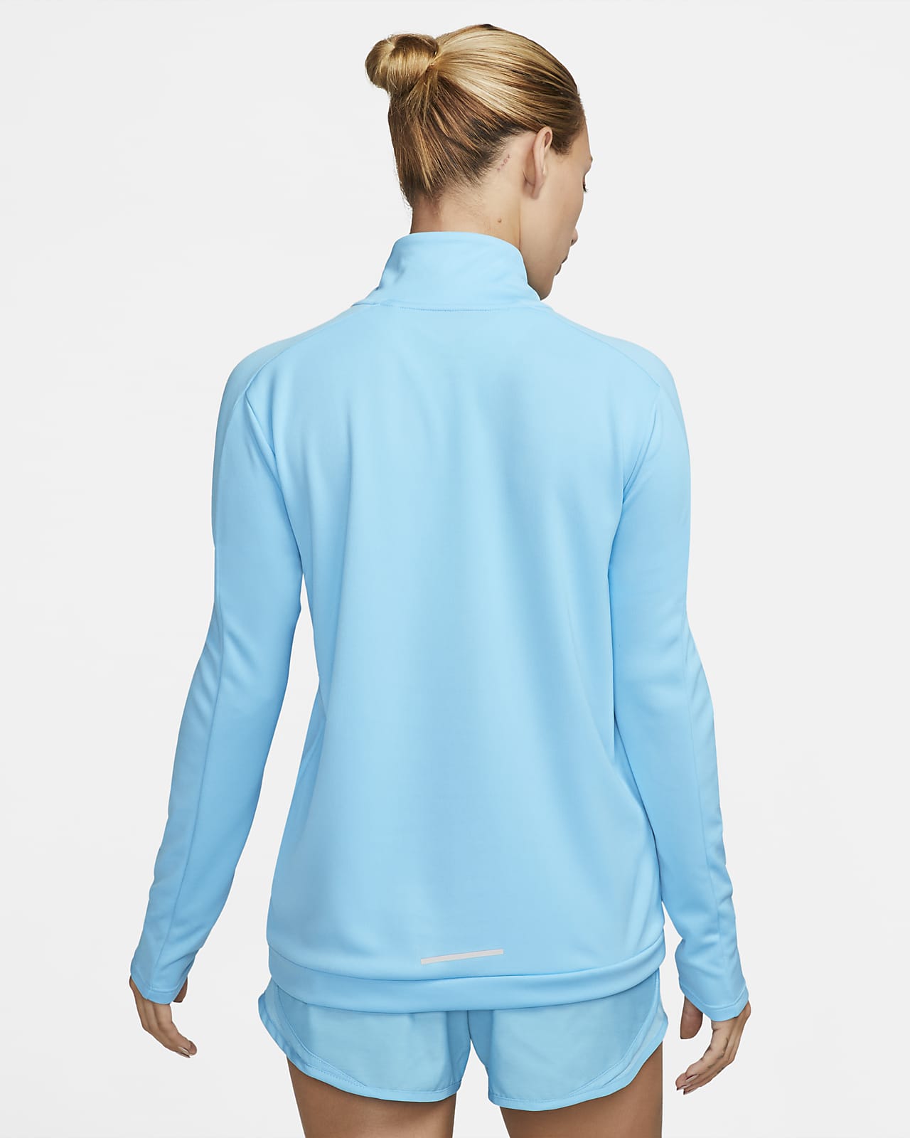 nike pacer half zip blue