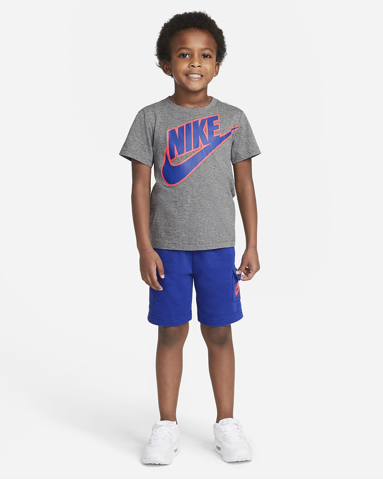 boys nike shorts and tshirt set