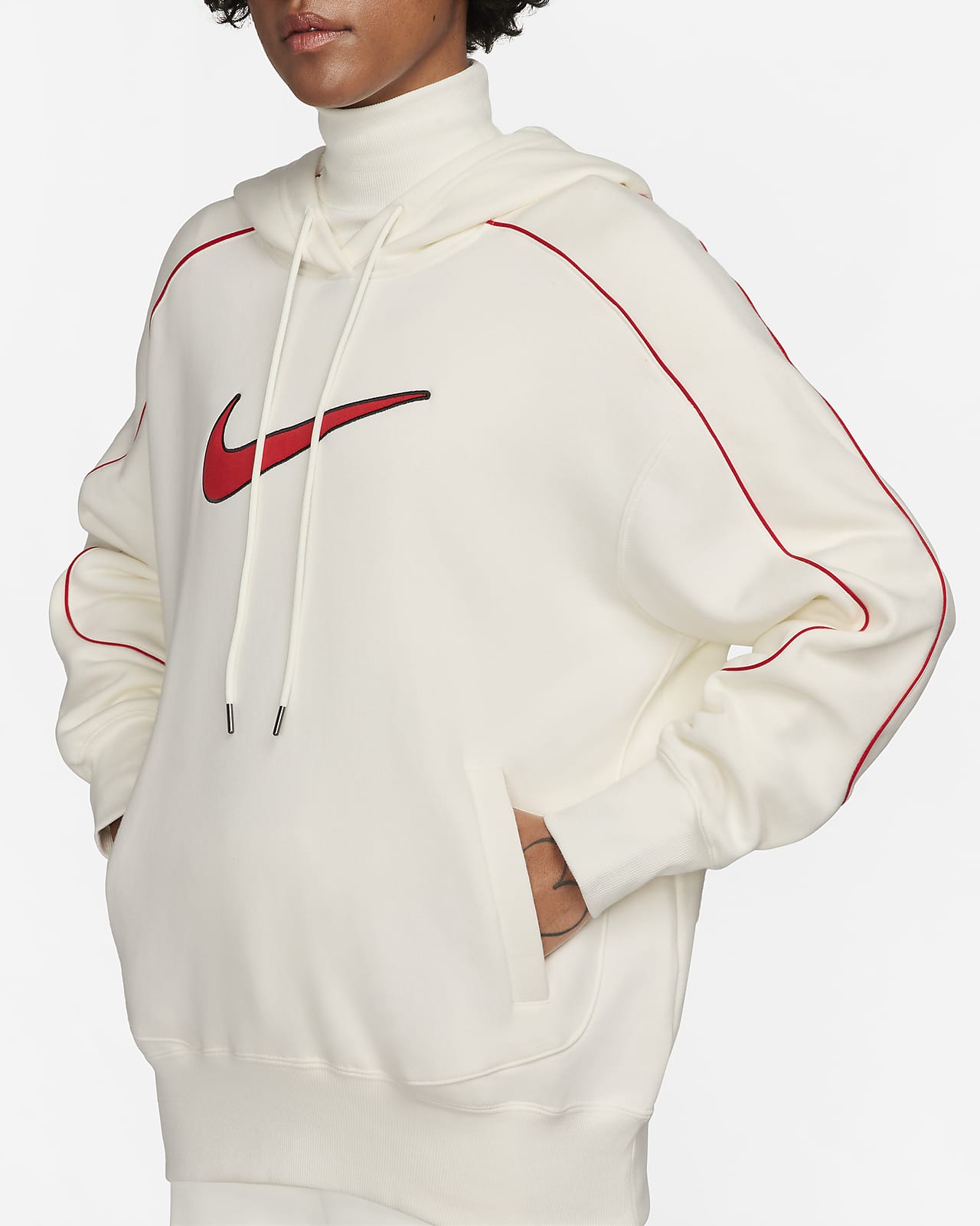 Nike Women's Viotech/White Club Fleece Pullover Hoodie (DV5091-503) Siz 1X/2X/3X