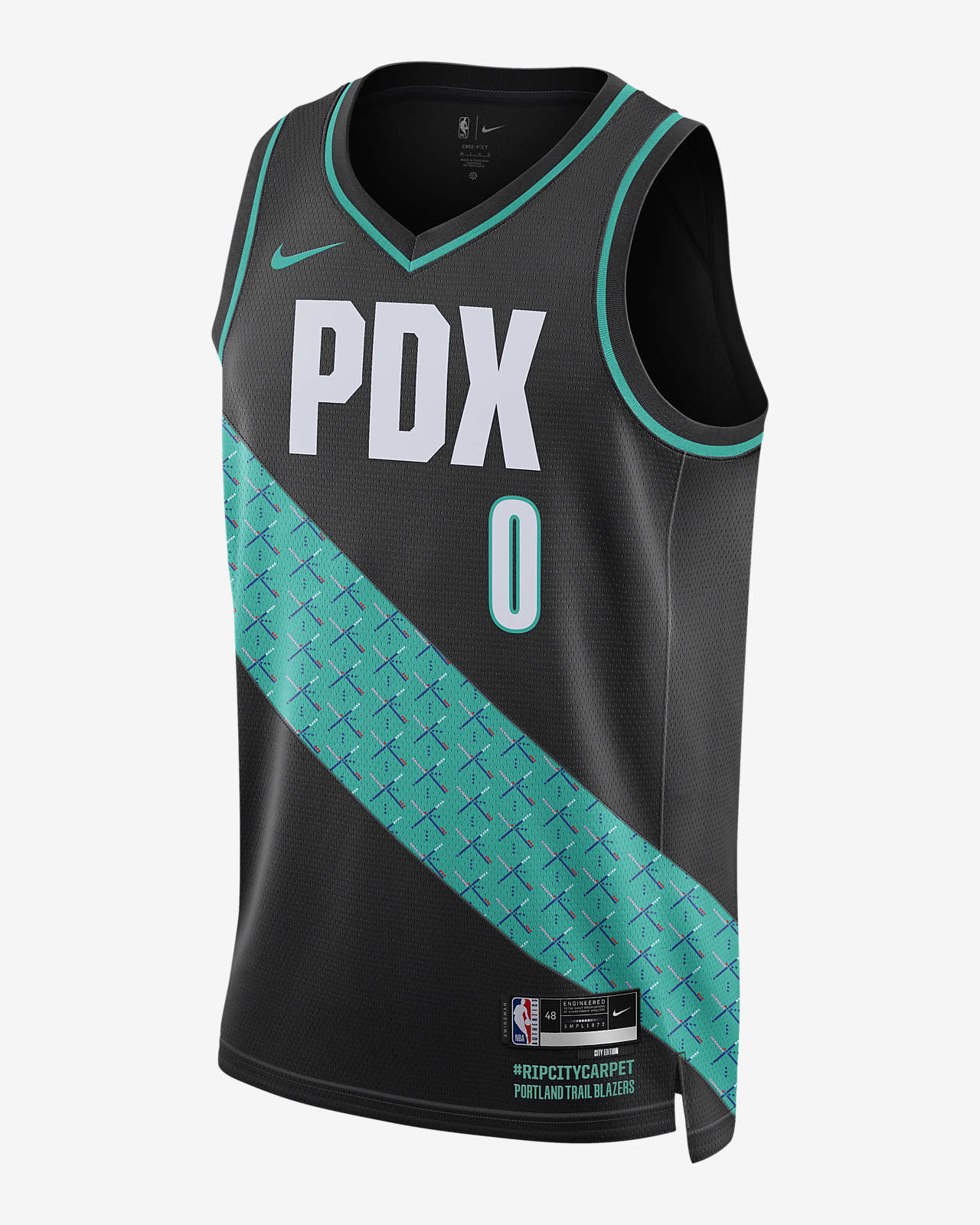 Damian Lillard Portland Trail Blazers City Edition Nike Dri-FIT NBA ...