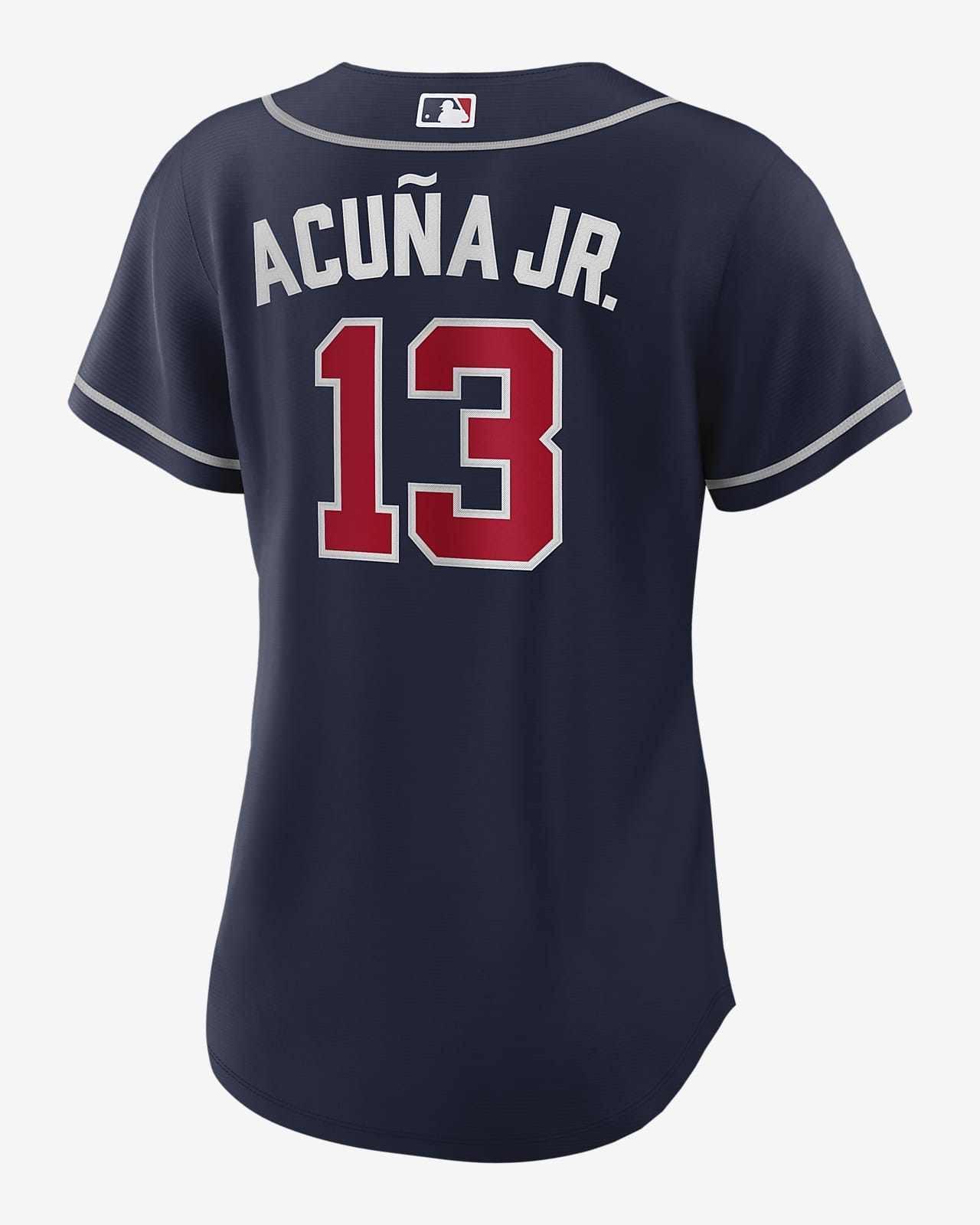 Atlanta Braves Ronald Acuna Jr. Autographed Blue Nike Jersey Size XL  Beckett BAS Stock #205685