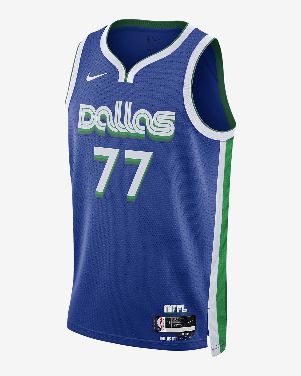 Luka Dončić Dallas Mavericks City Edition Camiseta Nike Dri-FIT la NBA Swingman. Nike ES