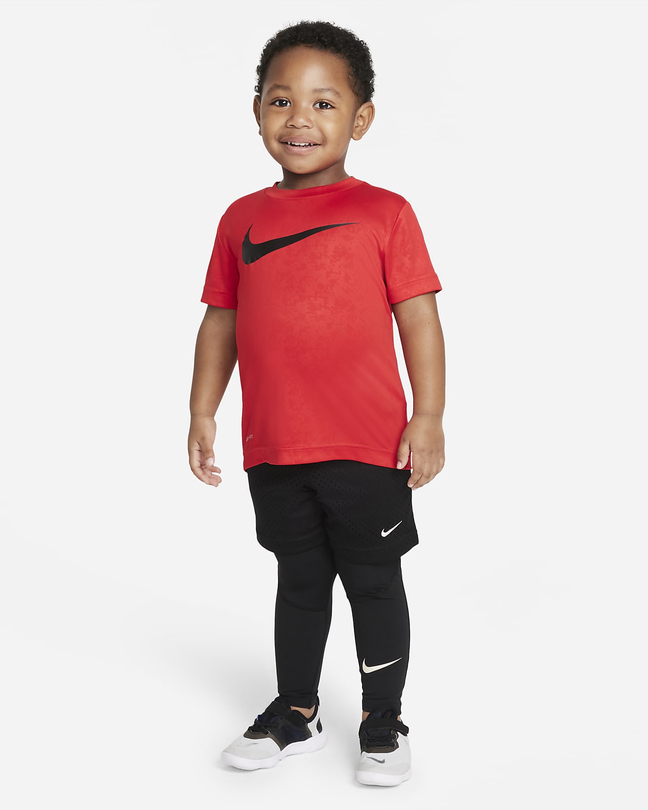 Nike Sportlegging Pro Kids Zwart Wit 