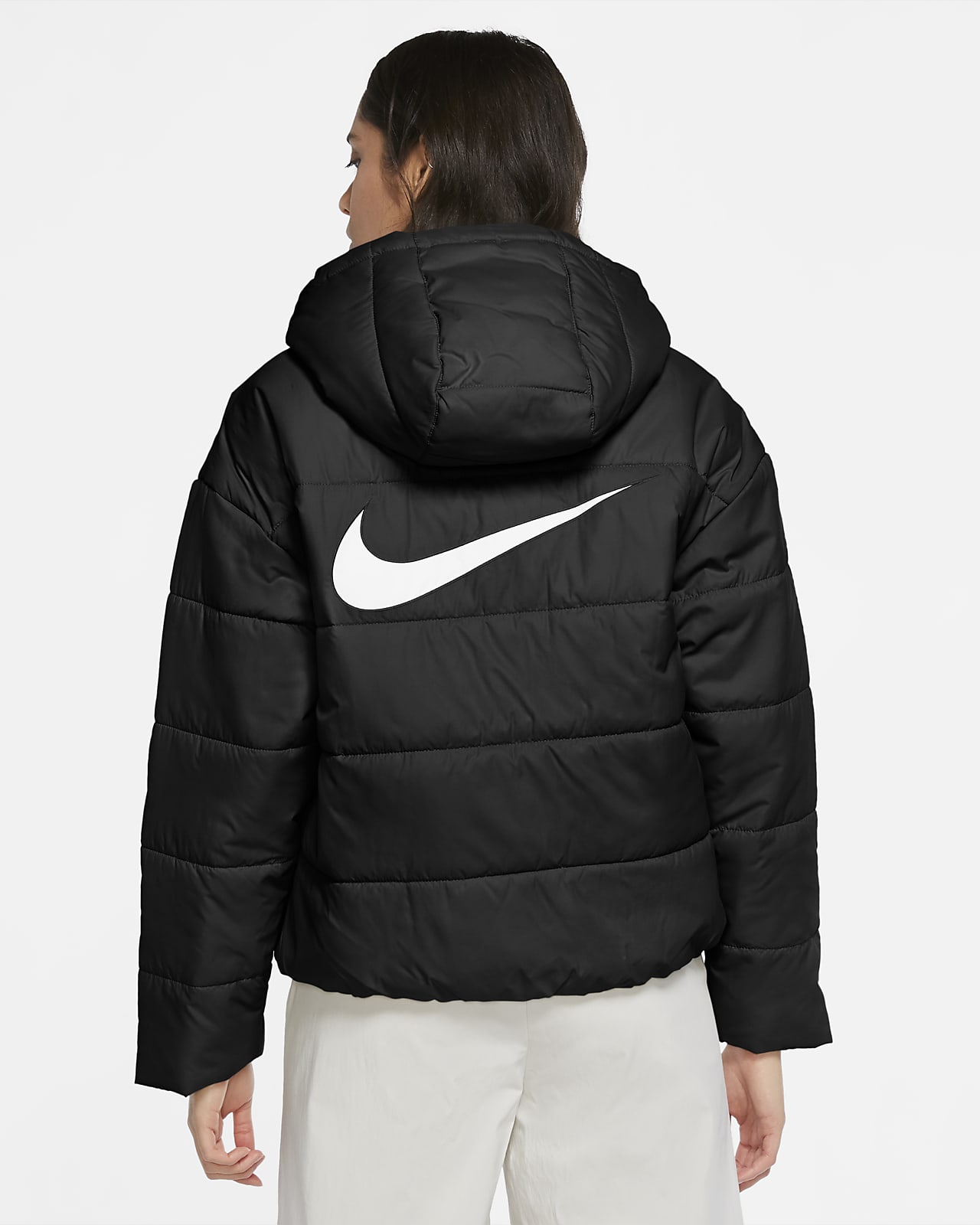 nike womens synthetic fill hooded jacket