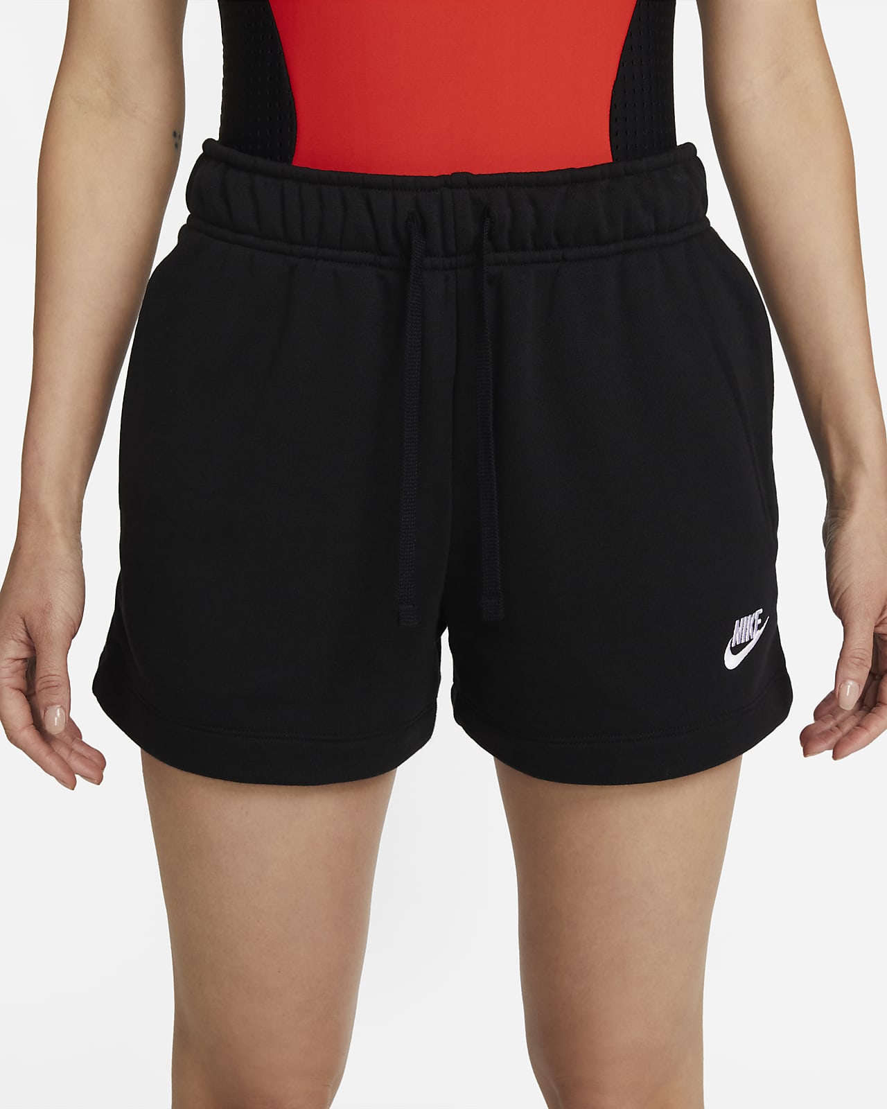 Nike Sportswear Club Women's Fleece Mid Rise Shorts Rosa DQ5802-894
