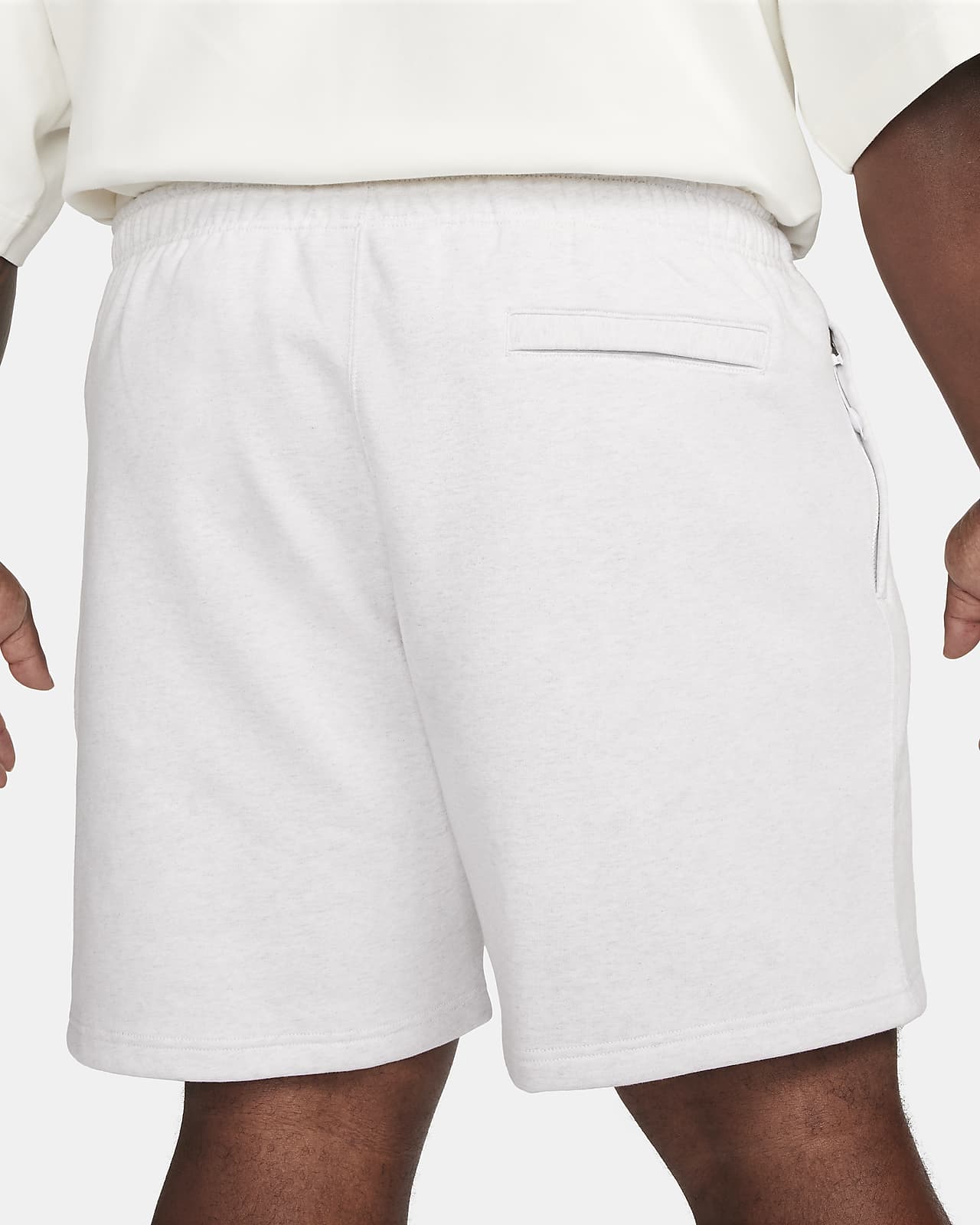 Nike Solo Swoosh Fleece Shorts Bleached Coral/White Men's - SS22 - US