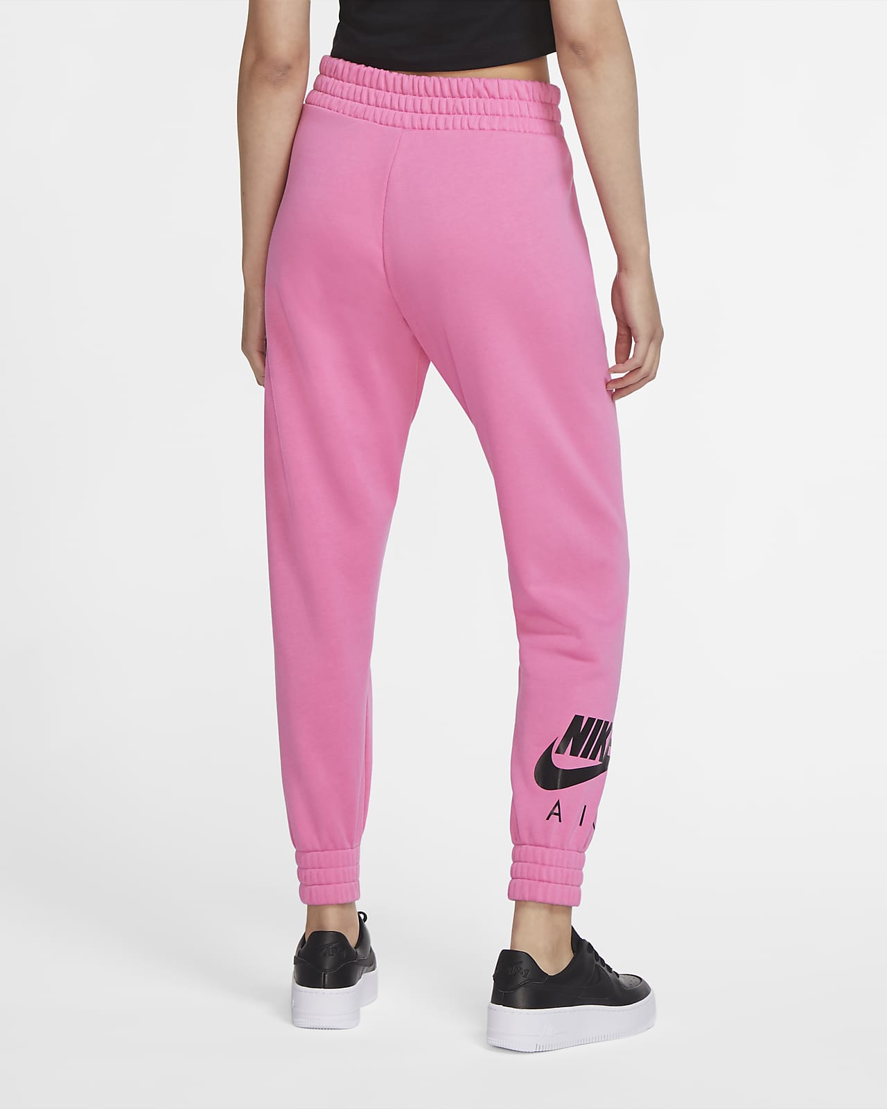 pink nike fleece pants