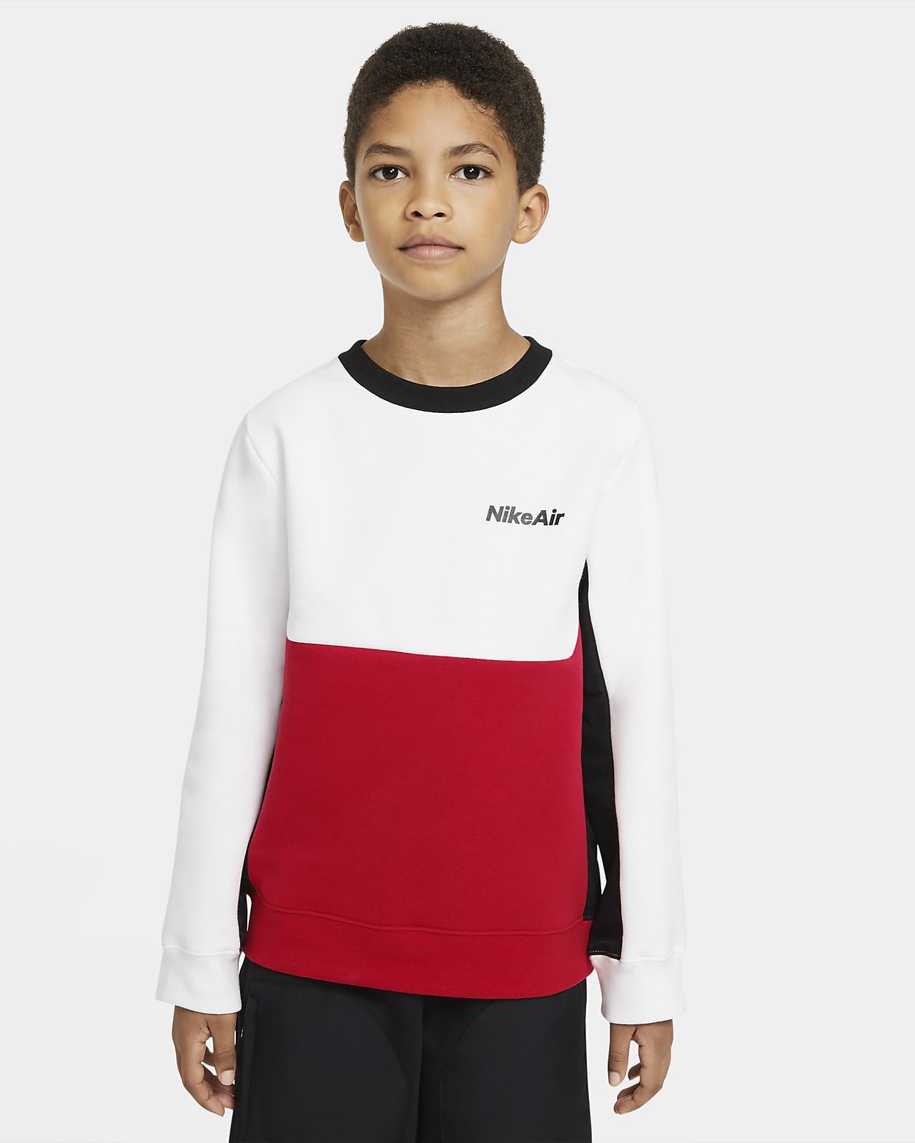 Nike Air langermet genser til store barn (gutt). Nike NO Hettegenser til barn og tilbud på langermet t skjorte