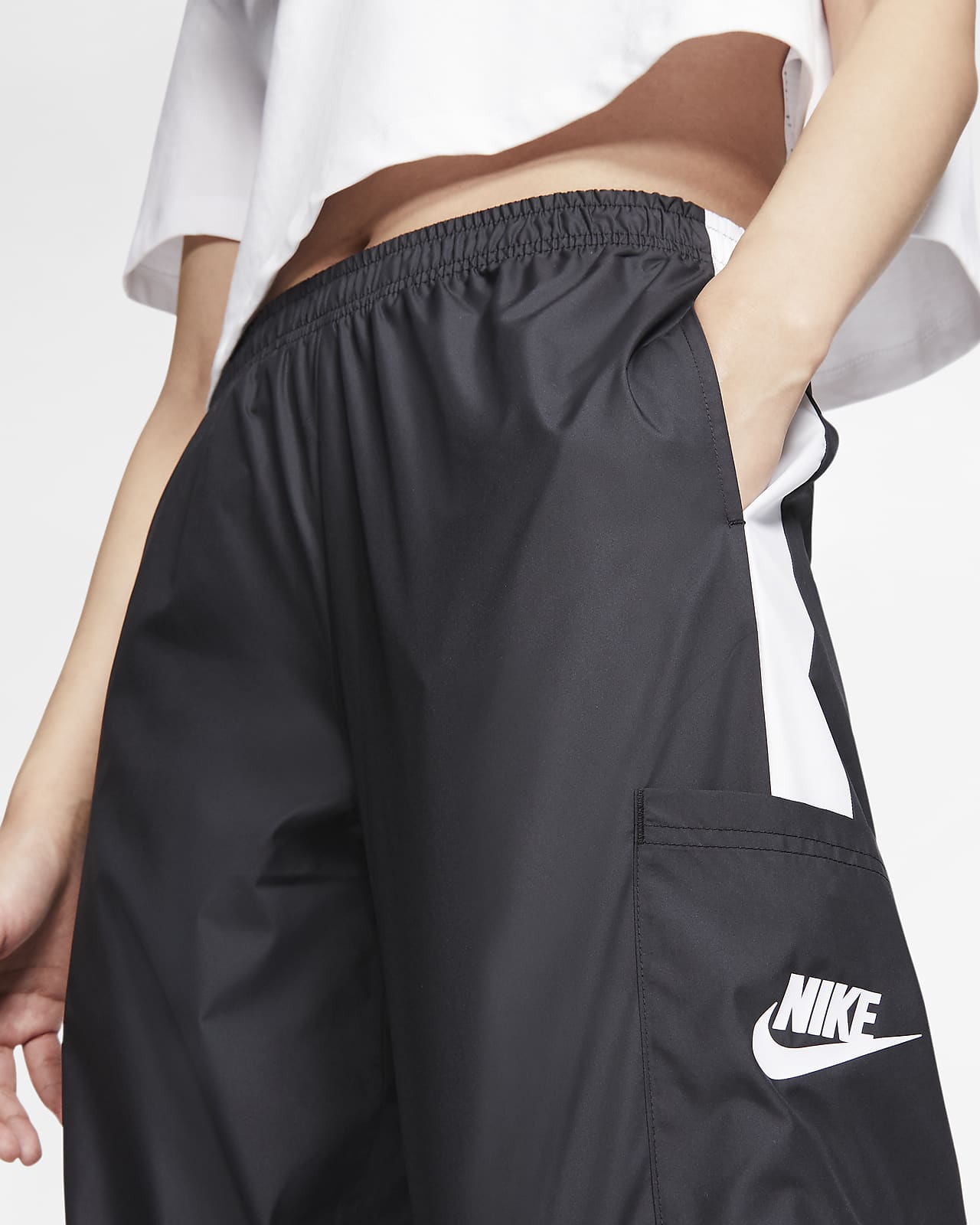 Nike Sportswear Woven Pants 'Speed Yellow/Black' - CJ6347-735