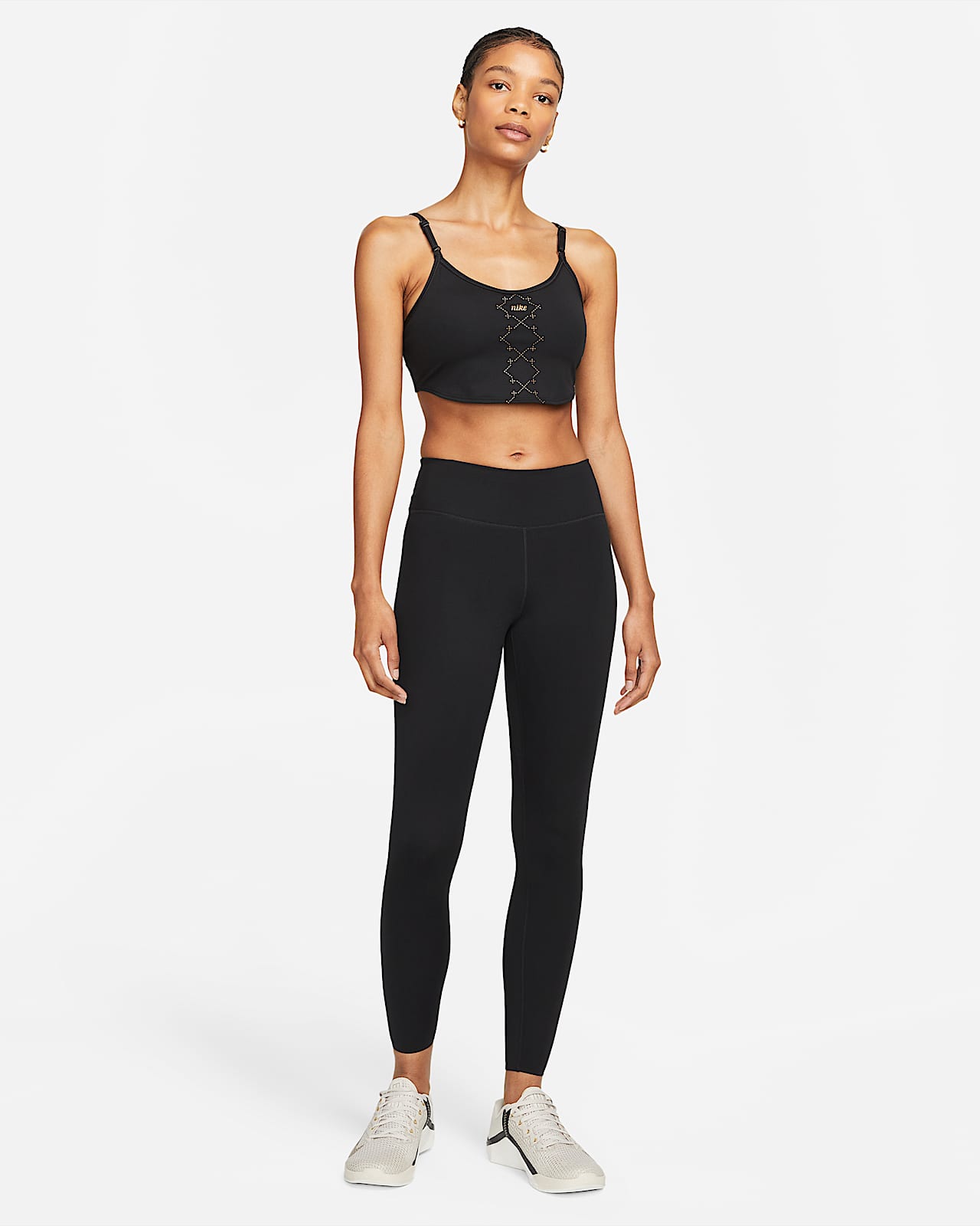 Nike One Luxe 7/8Tights mit mittelhohem Bund und Print für Damen. Nike BE
