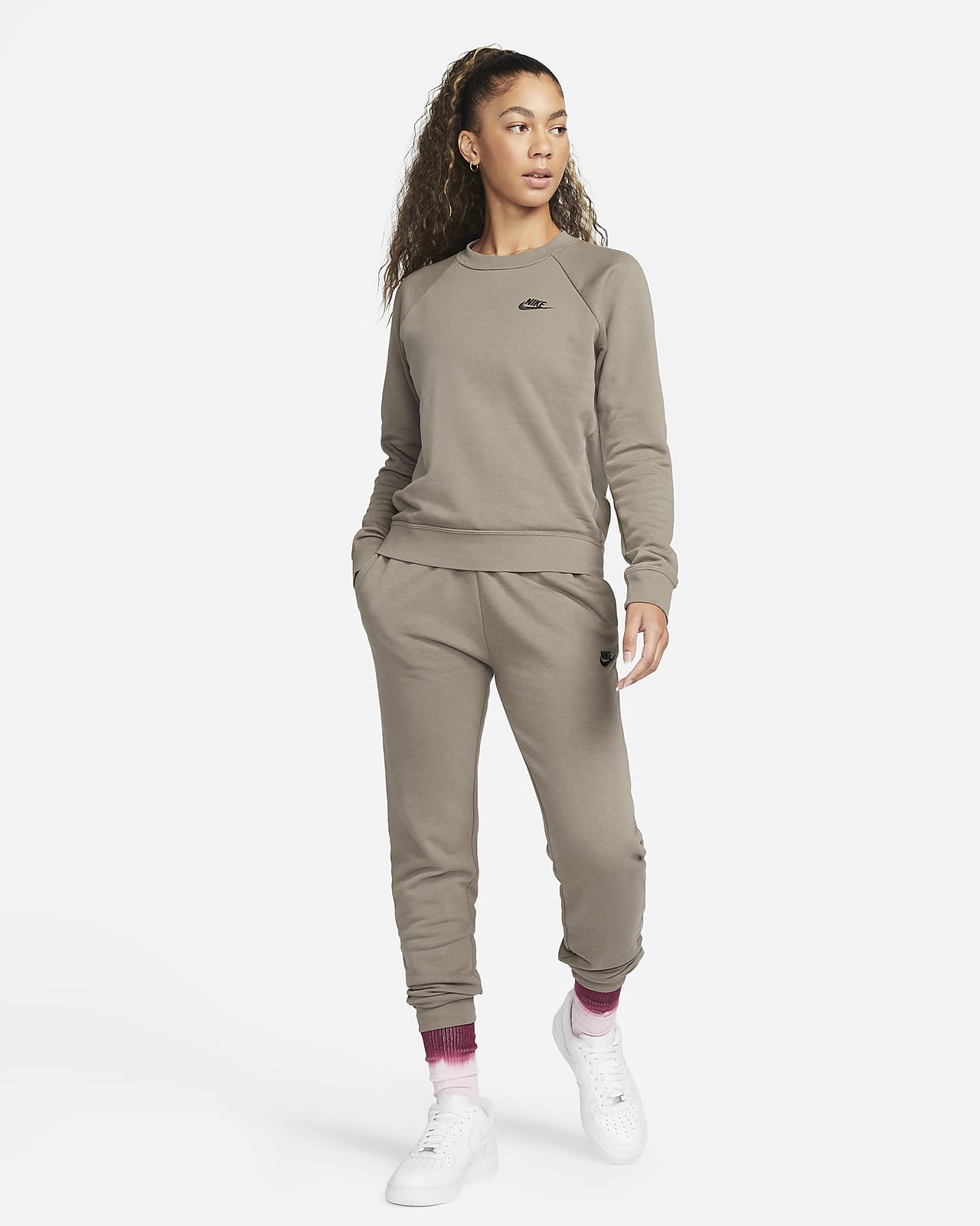 Sweatshirt De Lã Cardada Nike Sportswear Essential Para Mulher Nike Pt