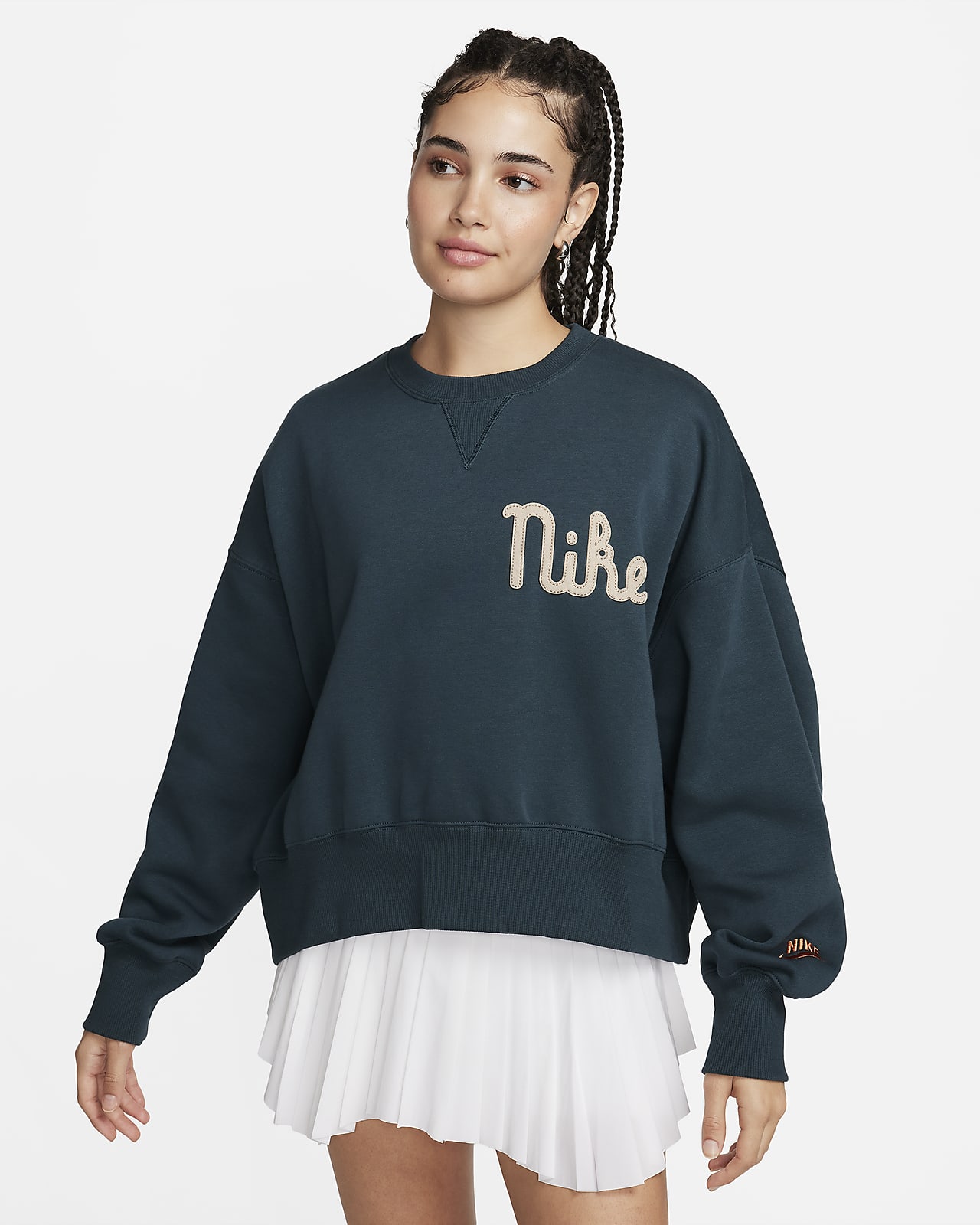 NIKE Essential Womens Crew Sweatshirt - CREAM