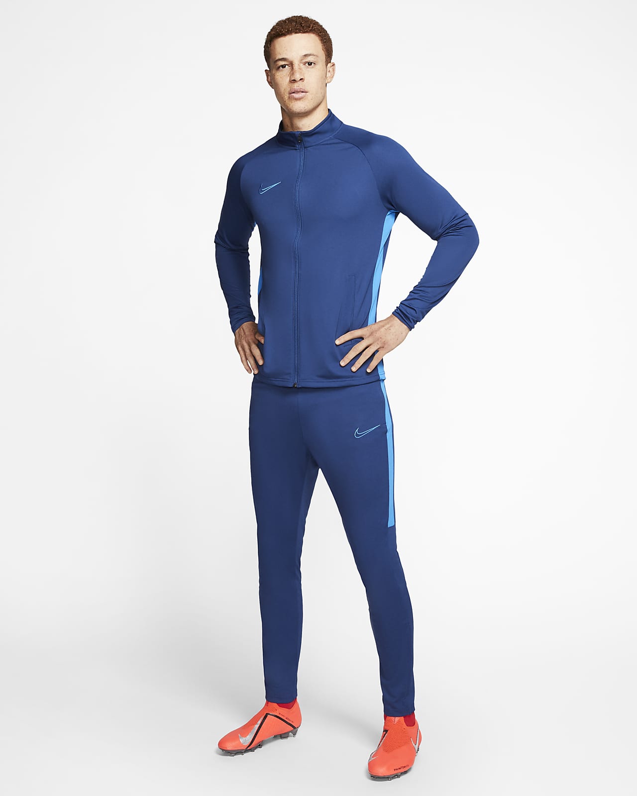 nike dri fit tracksuit blue