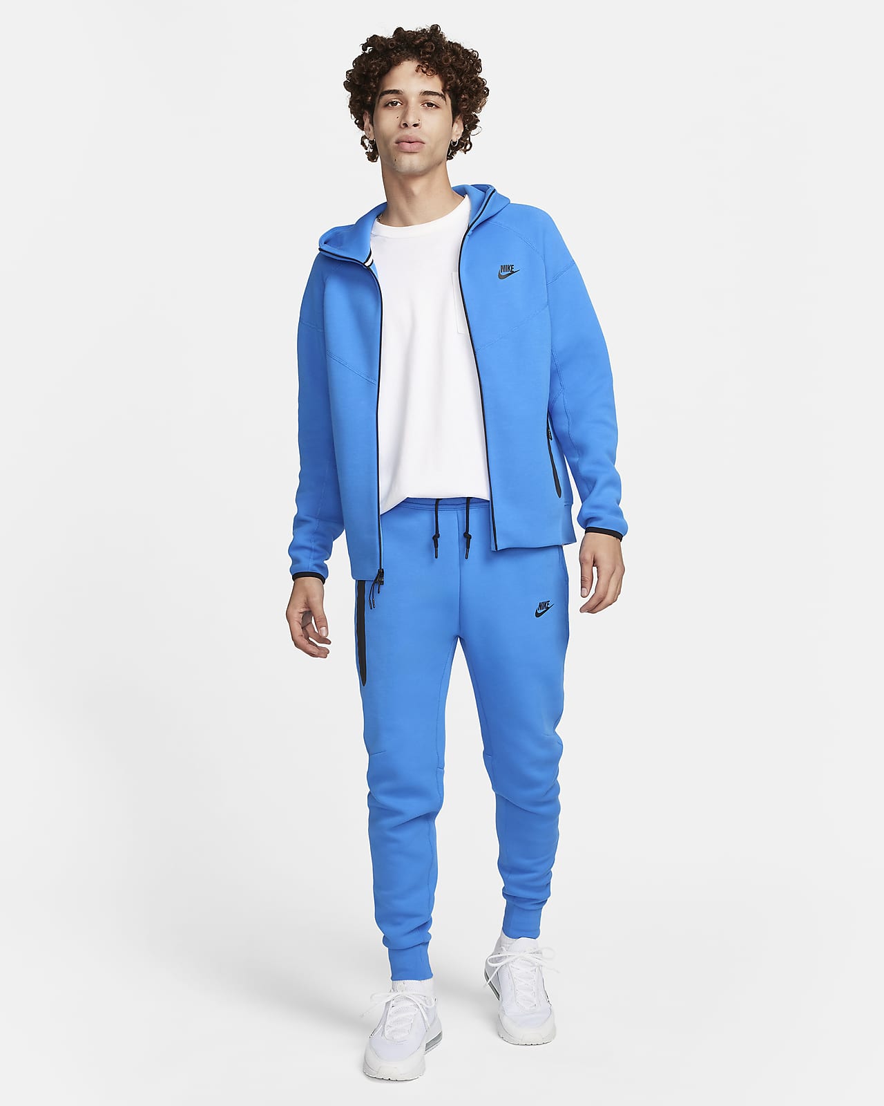 Nike TECH FLEECE WINDRUNNER HOODIE Gris - Vêtements Blousons Homme 86,40 €