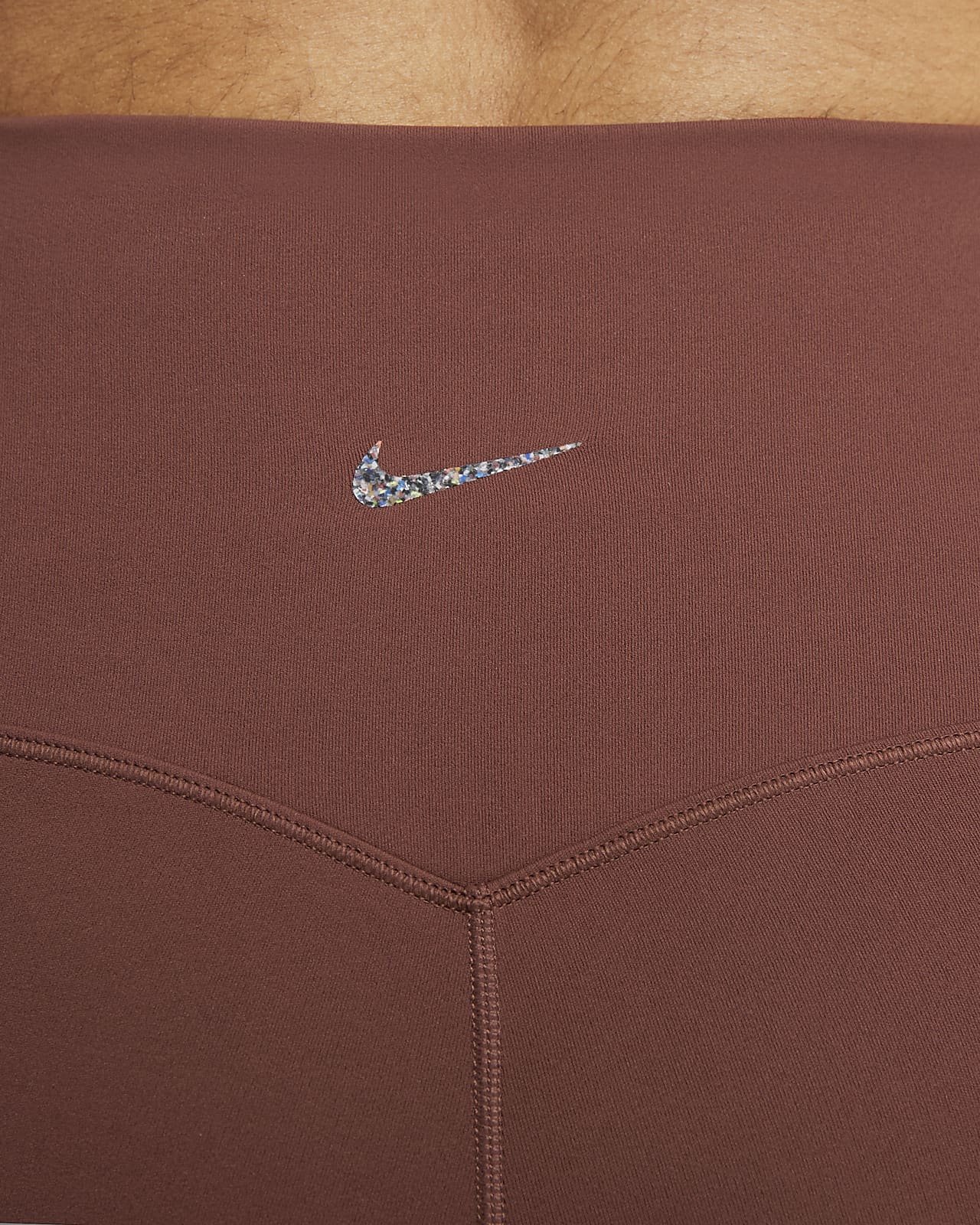 Nike Dri-Fit Women's Black Flare Sweatpants Stretch Sz Medium Purple  Embroidered