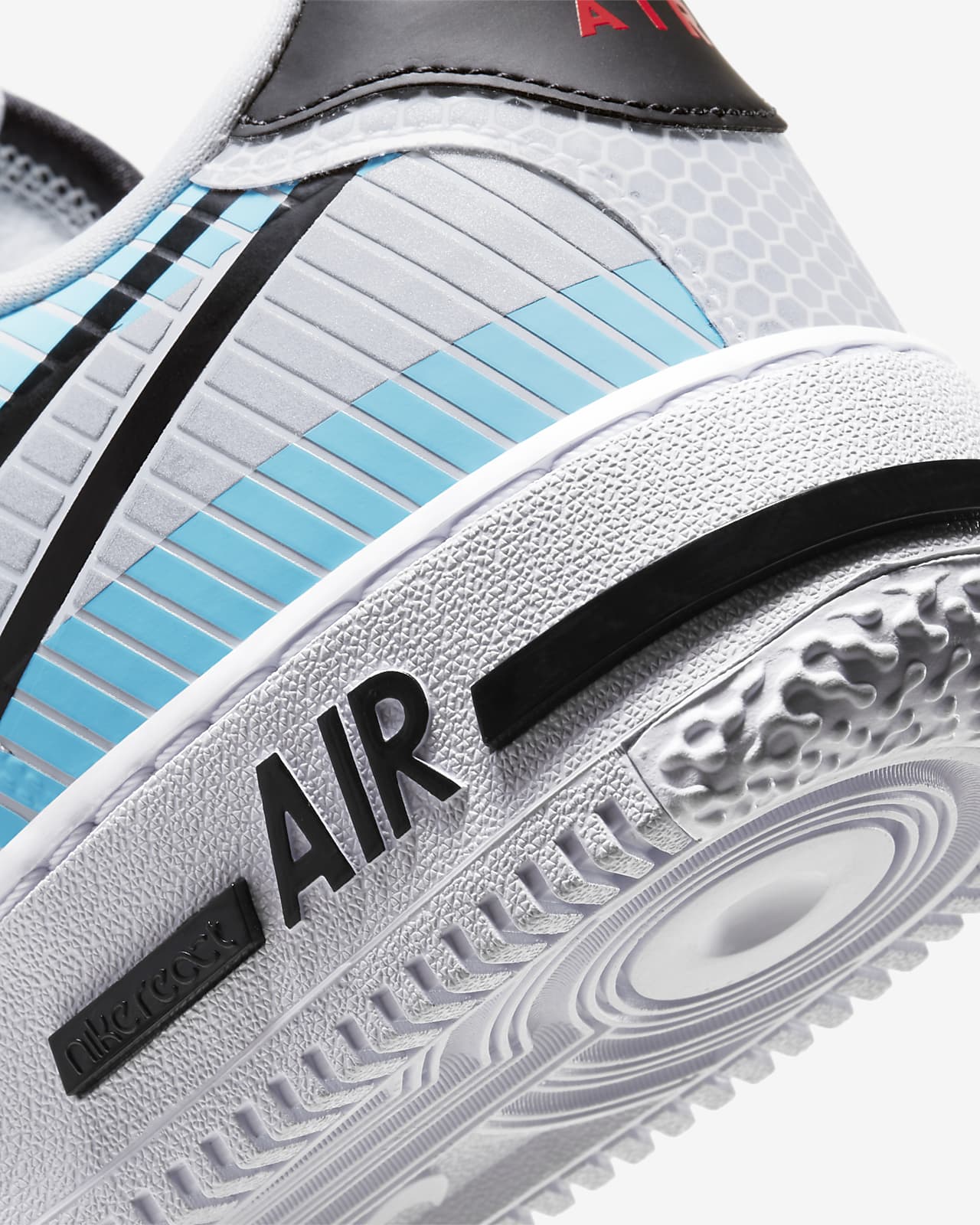 nike air force 1 react gray