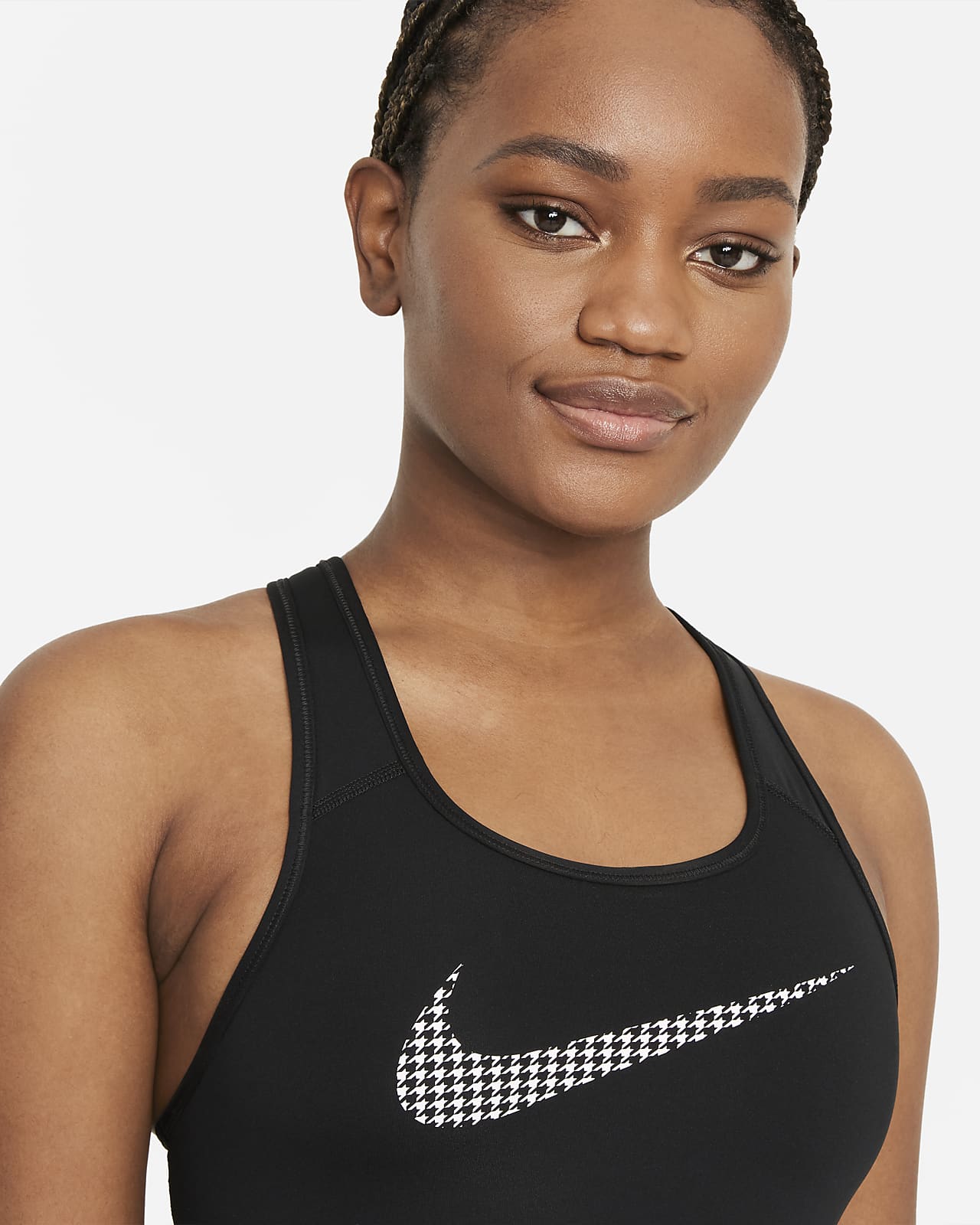 Nike Swoosh Icon Clash Women's Medium-Support Non-Padded Graphic Sports ...