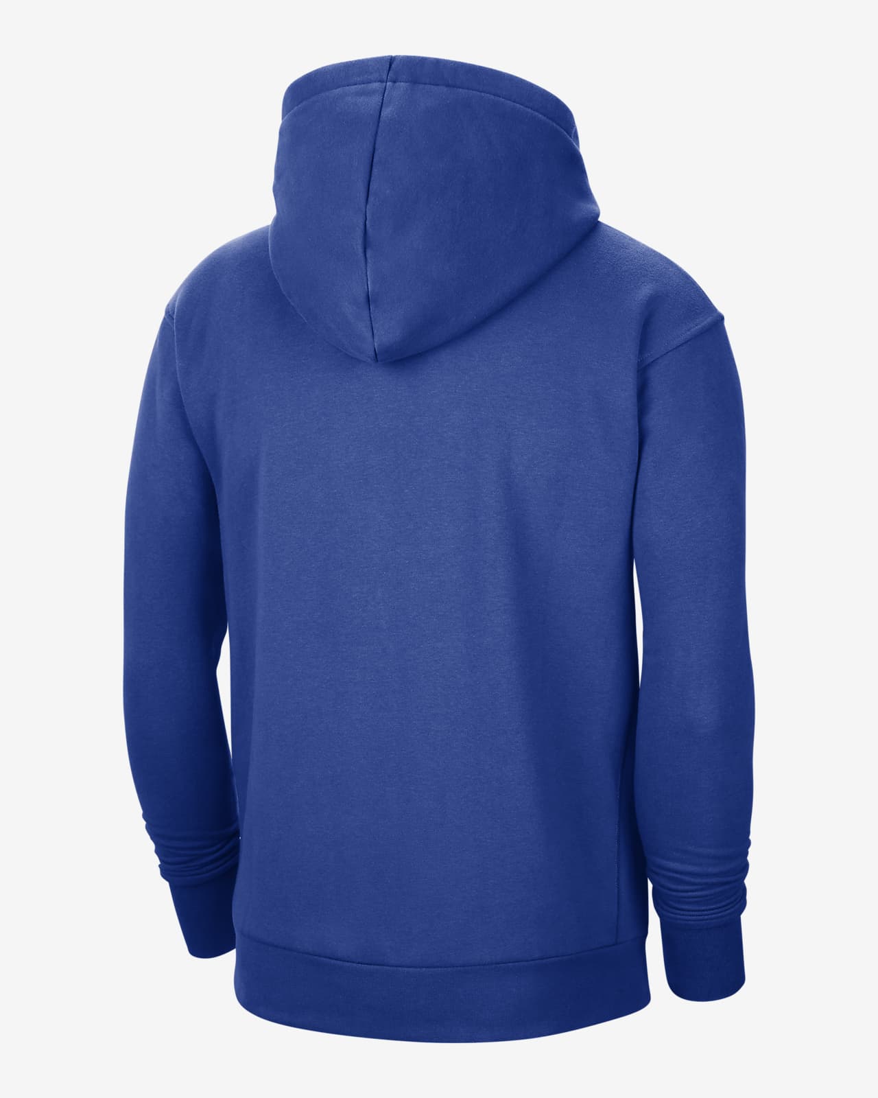 Men's New York Knicks New Era Gray/Blue Diagonal French Terry Color Block  Pullover Hoodie
