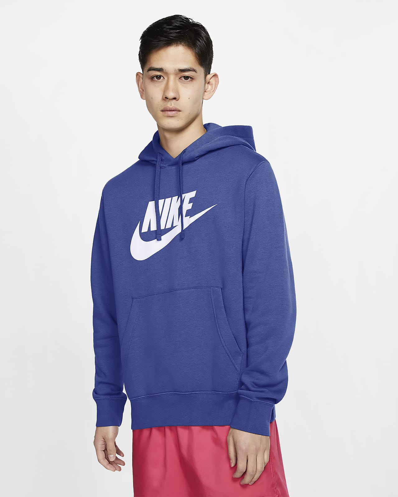 nike sportswear club fleece men's graphic pullover hoodie