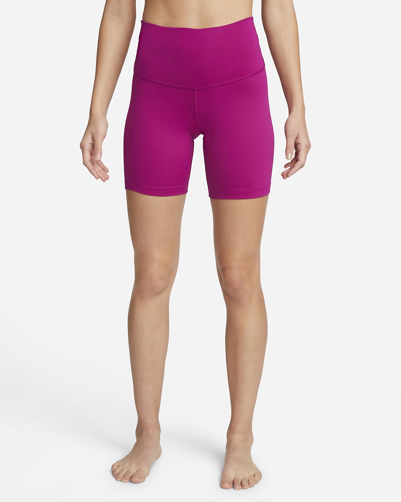 Nike Yoga Pantalón corto de 18 cm y talle alto - Mujer
