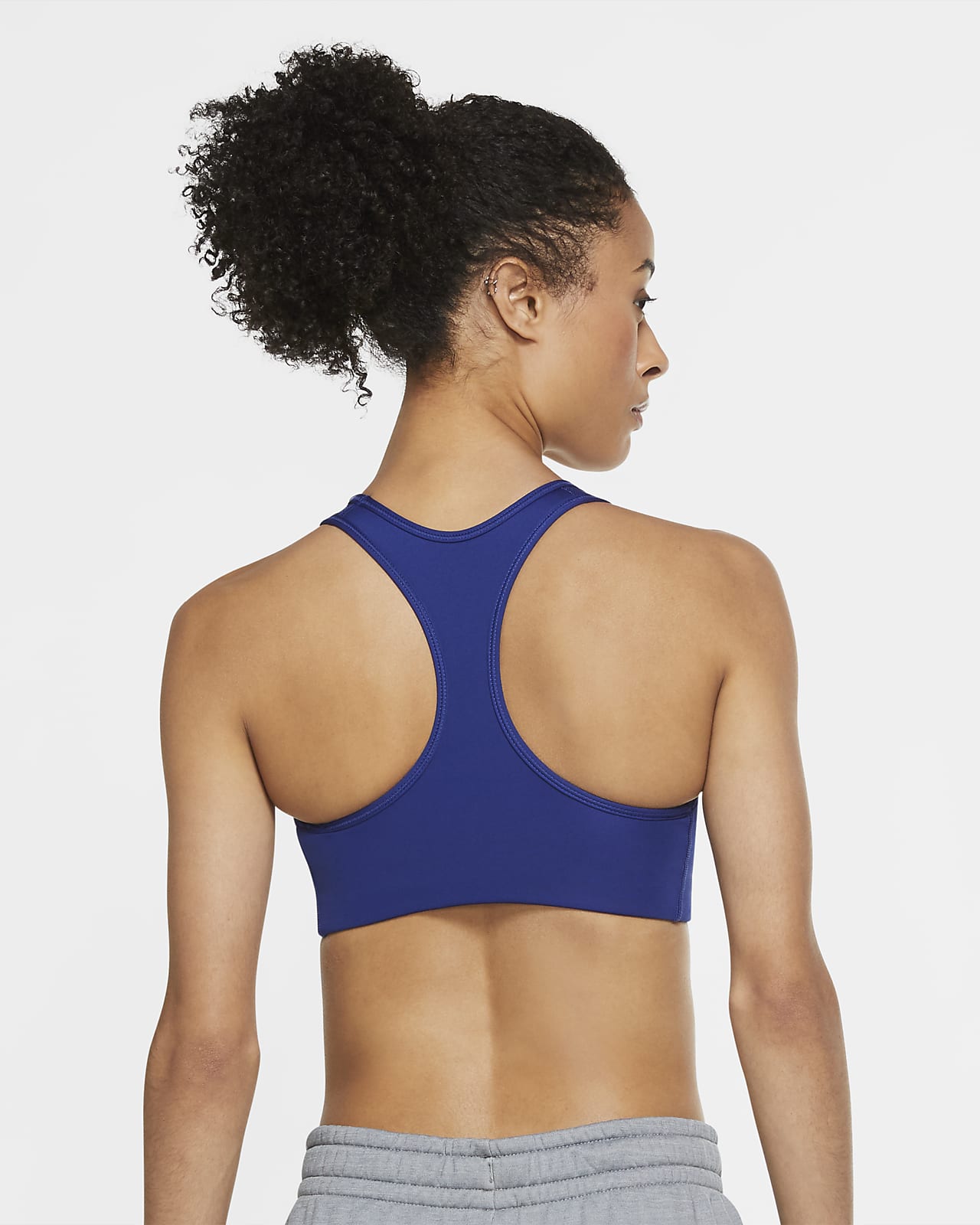 nike swoosh one piece pad sports bra