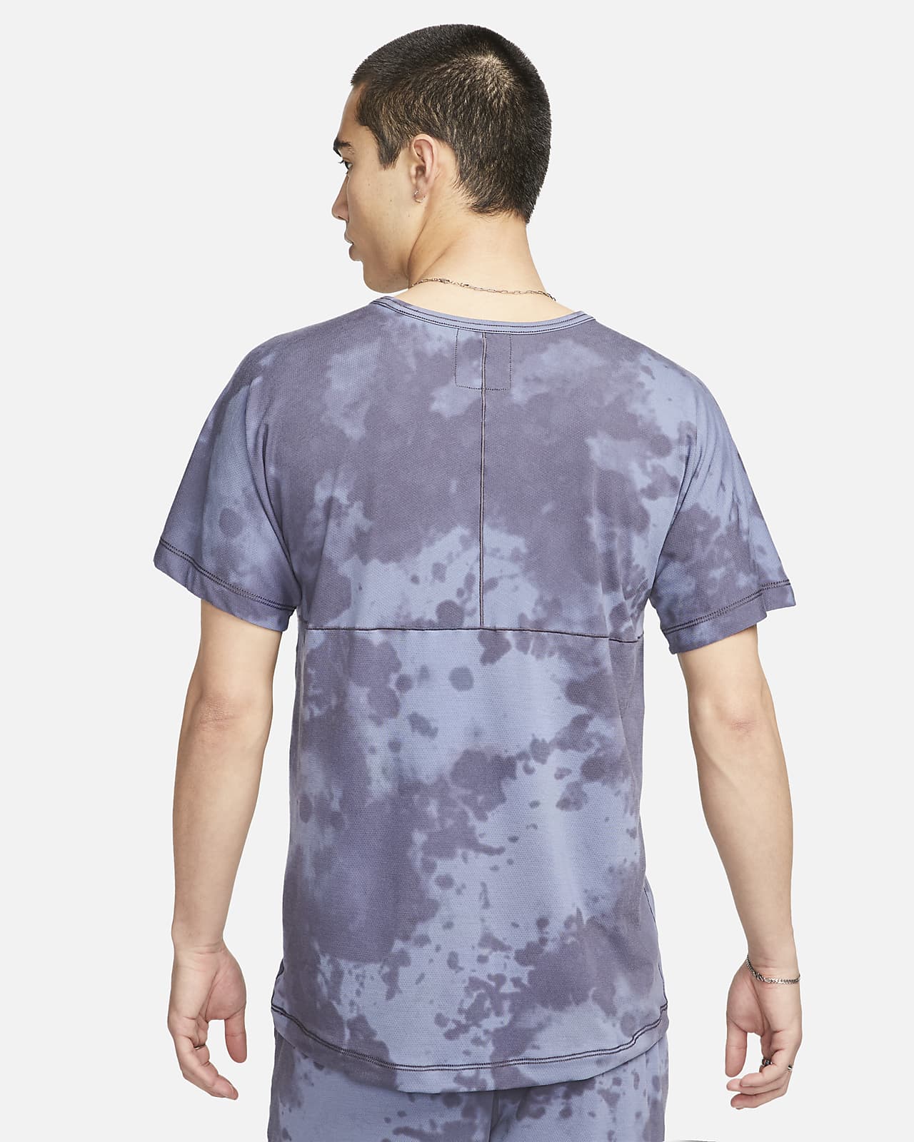 Nike Dri-FIT Men's All-Over Print Short-Sleeve Yoga Top