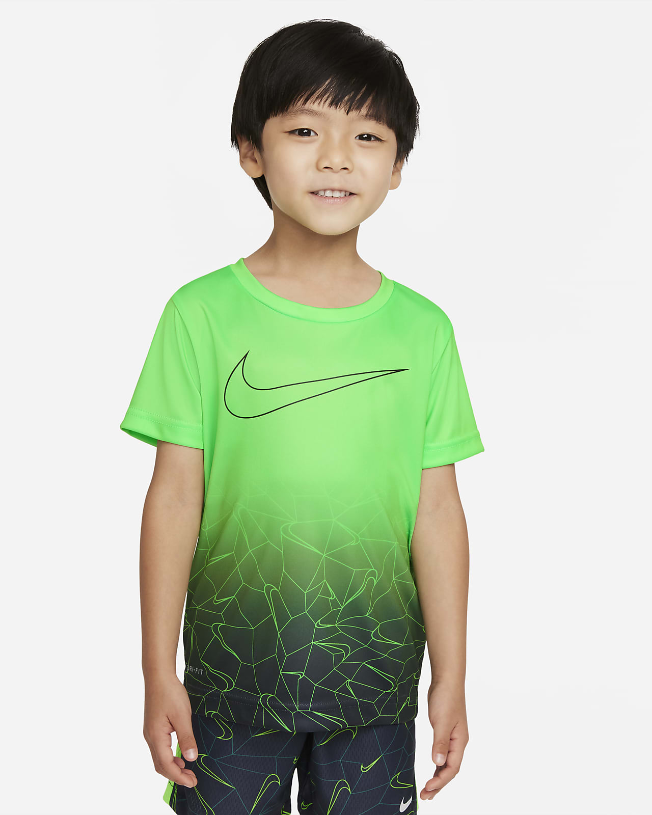 neon green nike dri fit shirt