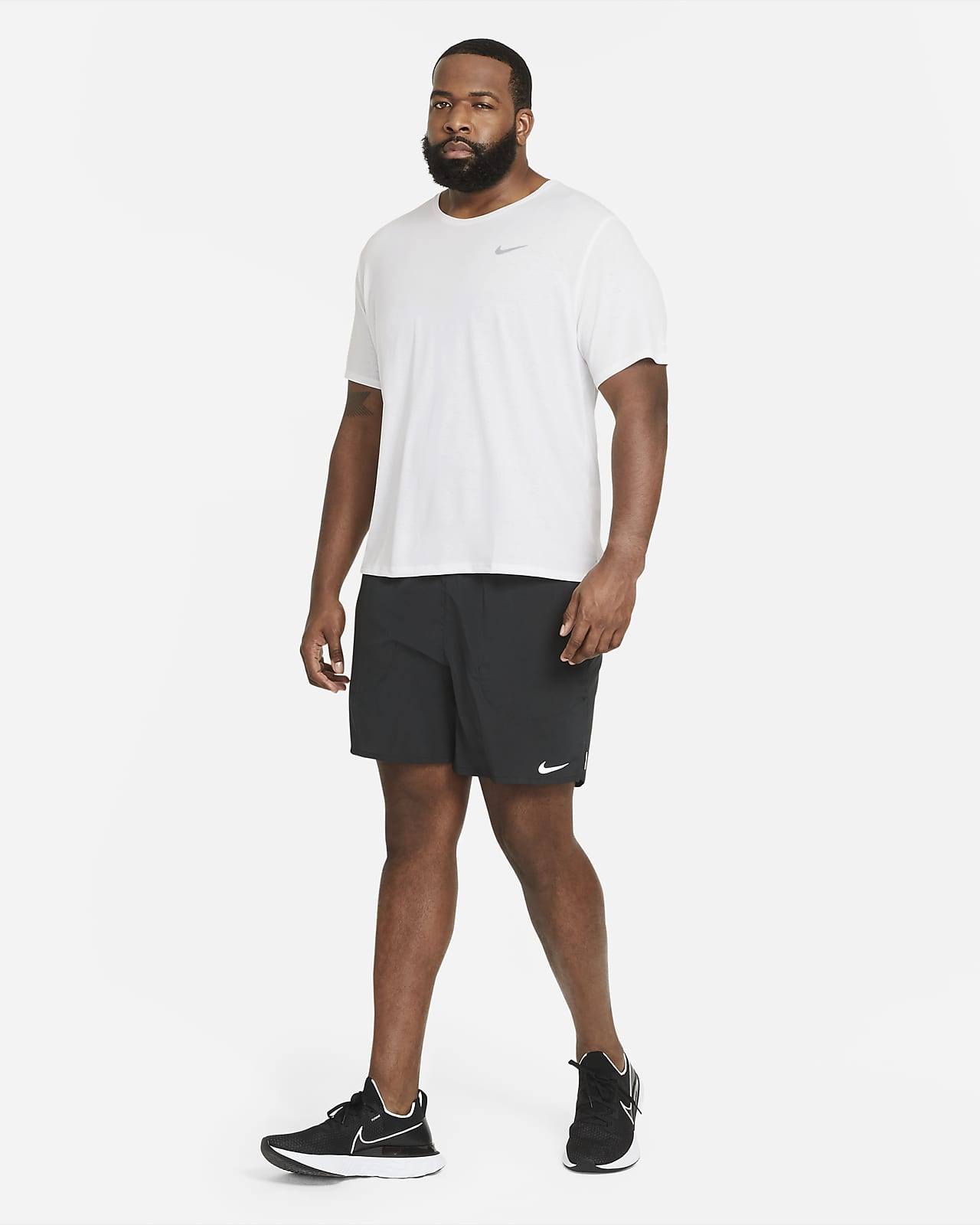 nike miler t shirt and shorts