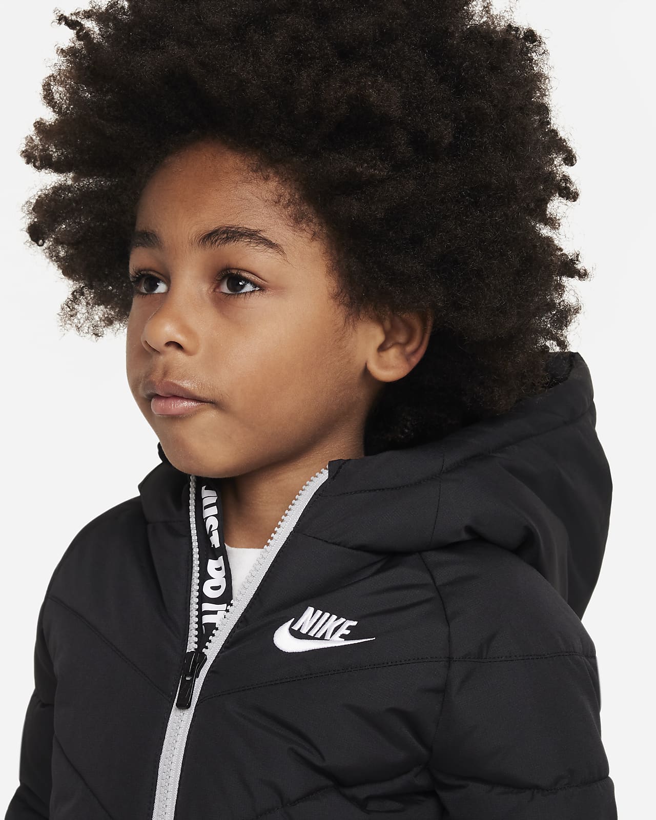 Nike Toddler Hooded Chevron Puffer Jacket. Nike SE